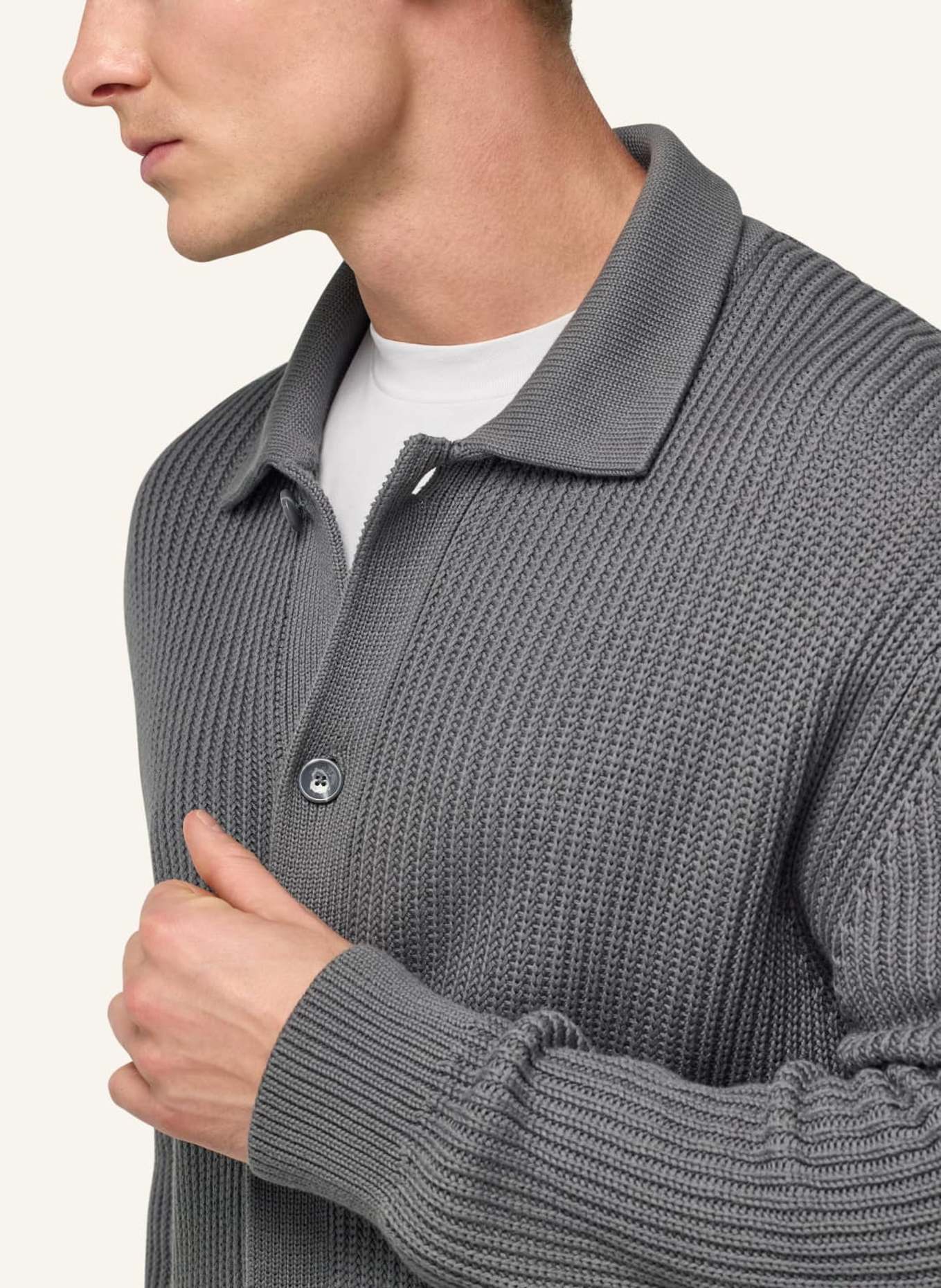 BOGGI MILANO Cardigan: GRAY