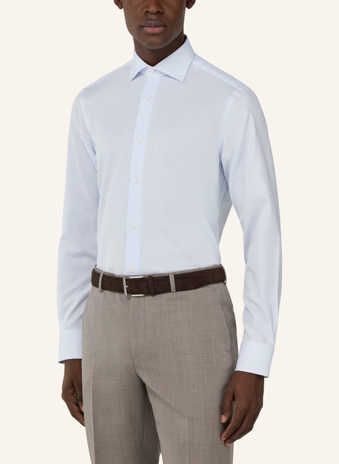 BOGGI MILANO Hemd Slim Fit: HELLBLAU