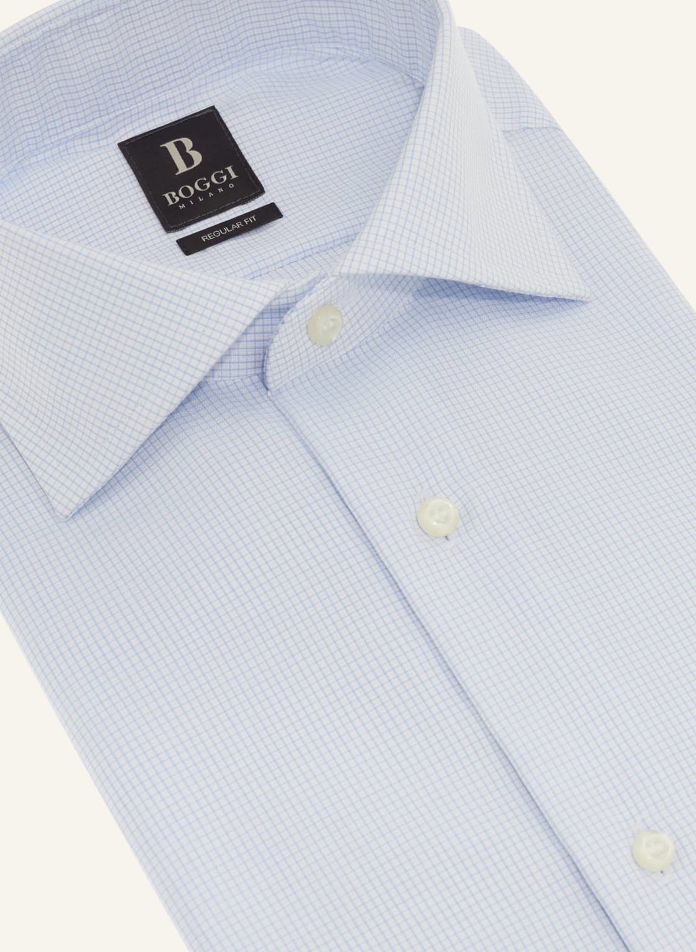 BOGGI MILANO Hemd Slim Fit: HELLBLAU