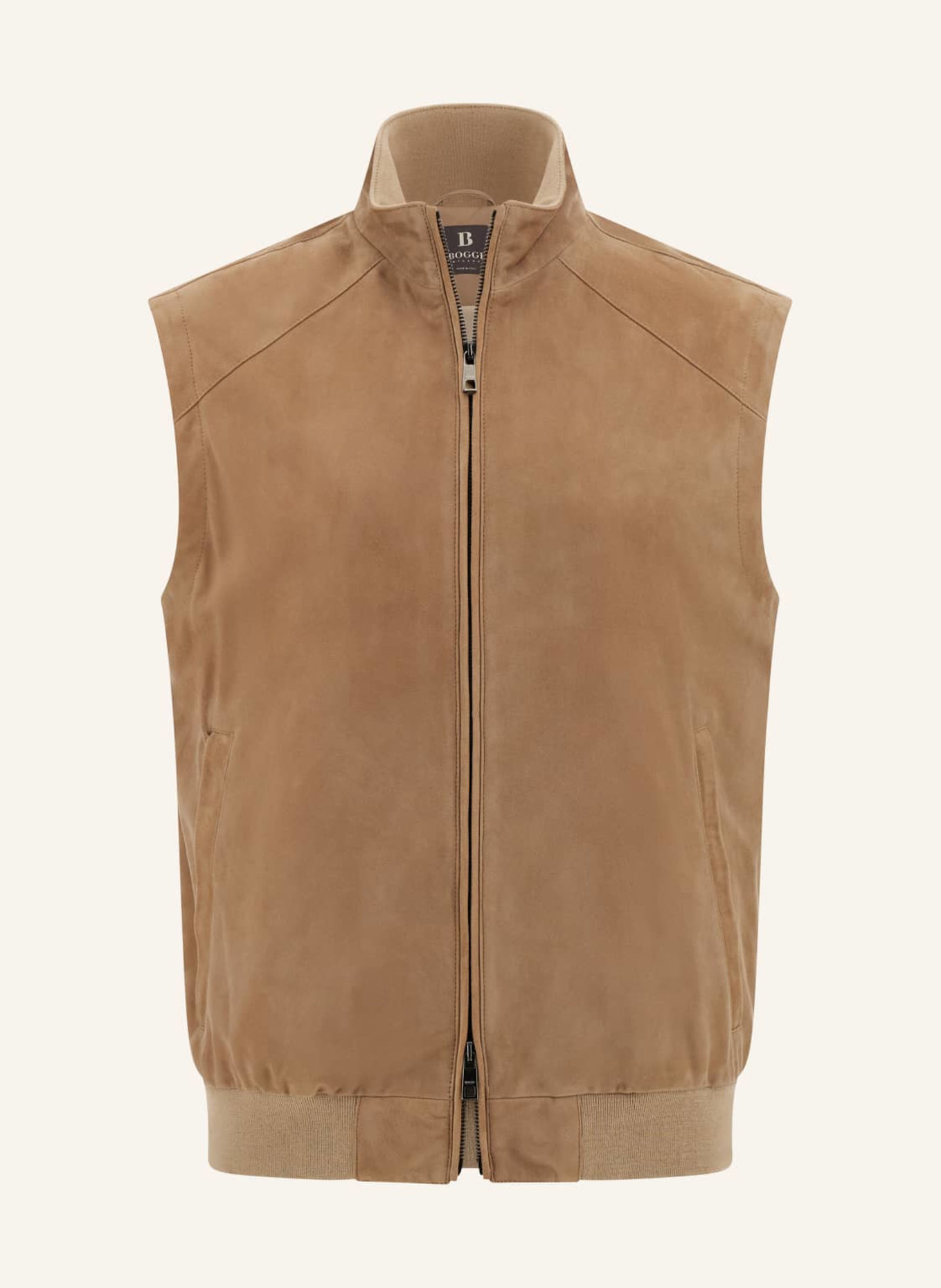 BOGGI MILANO Lederweste: BEIGE