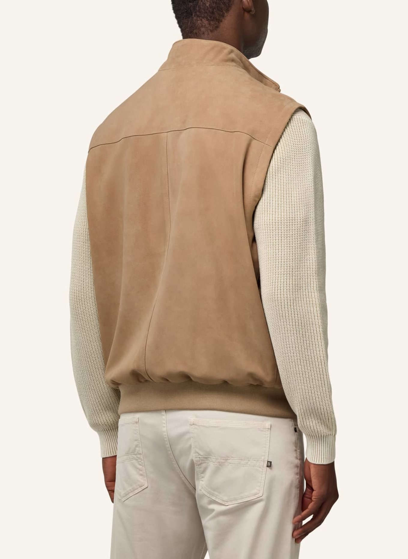 BOGGI MILANO Lederweste: BEIGE