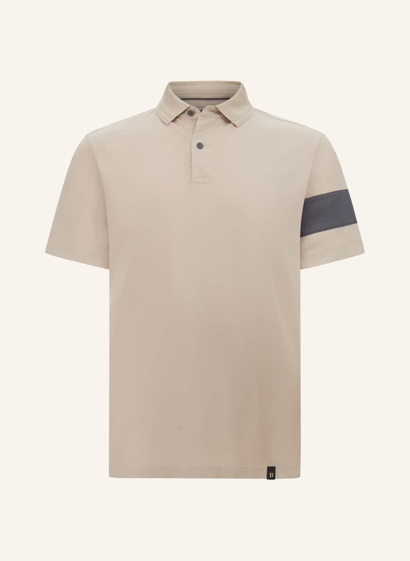 BOGGI MILANO Piqué-Poloshirt: BRAUN