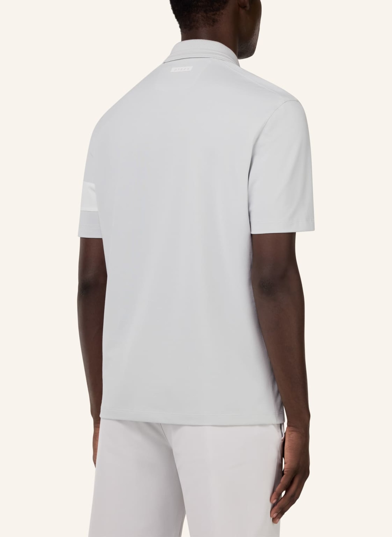 BOGGI MILANO Piqué-Poloshirt: WEISS