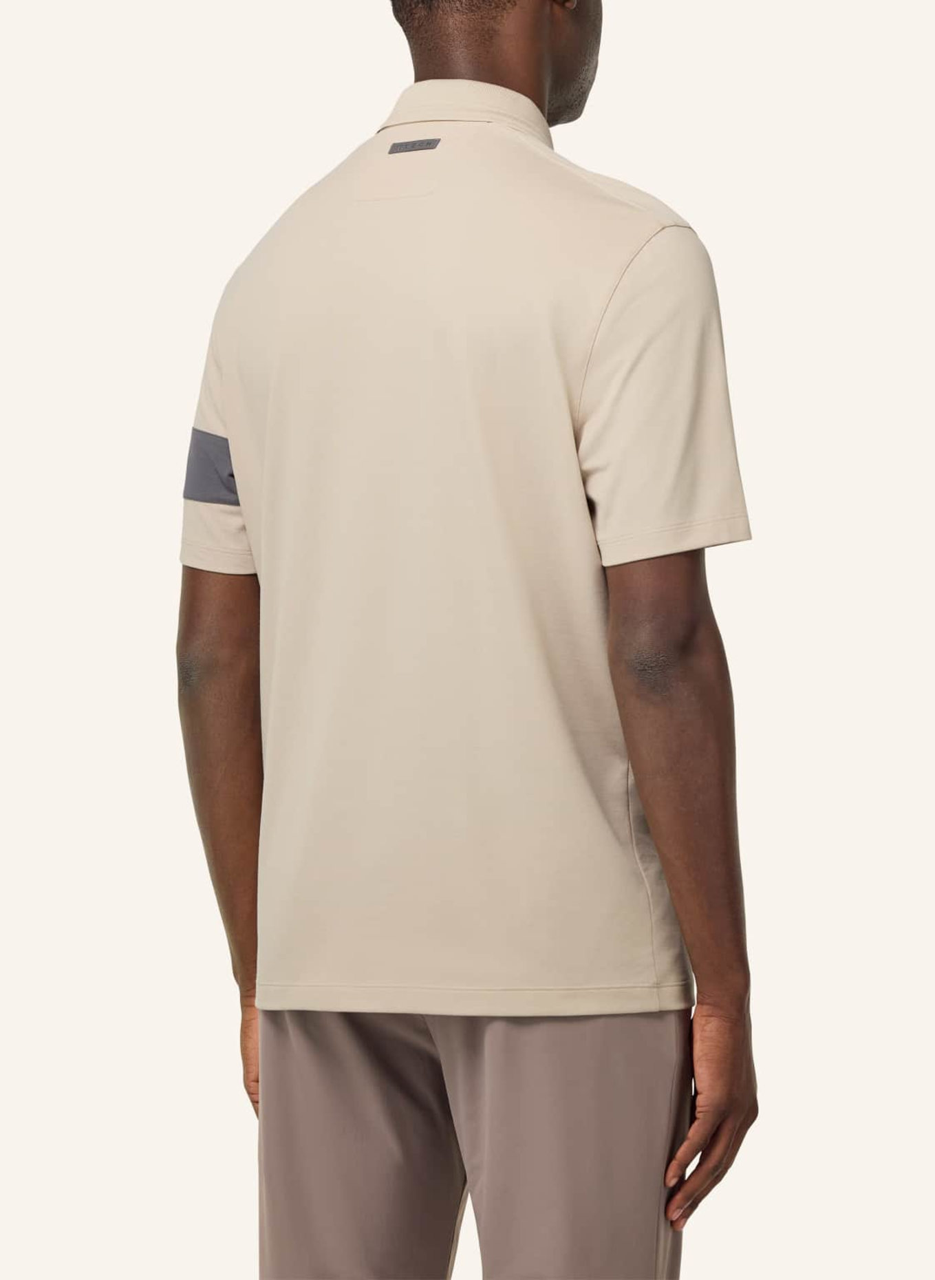 BOGGI MILANO Piqué-Poloshirt: BRAUN