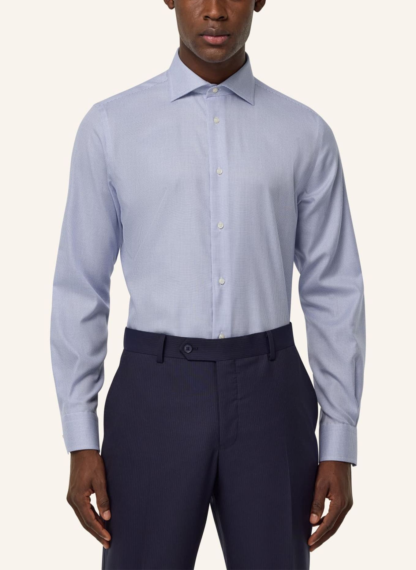 BOGGI MILANO Hemd Regular Fit: BLAU