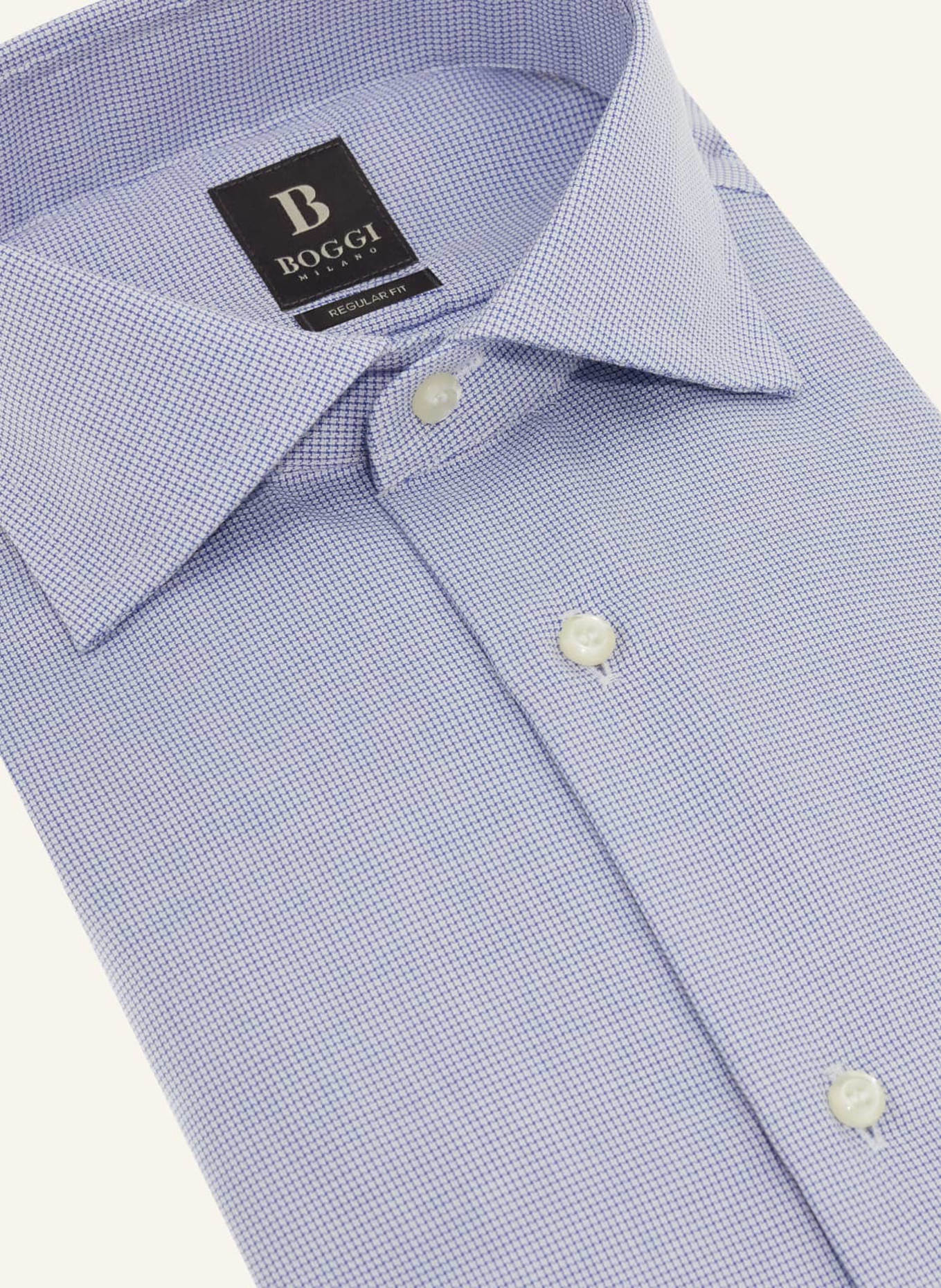 BOGGI MILANO Hemd Regular Fit: BLAU