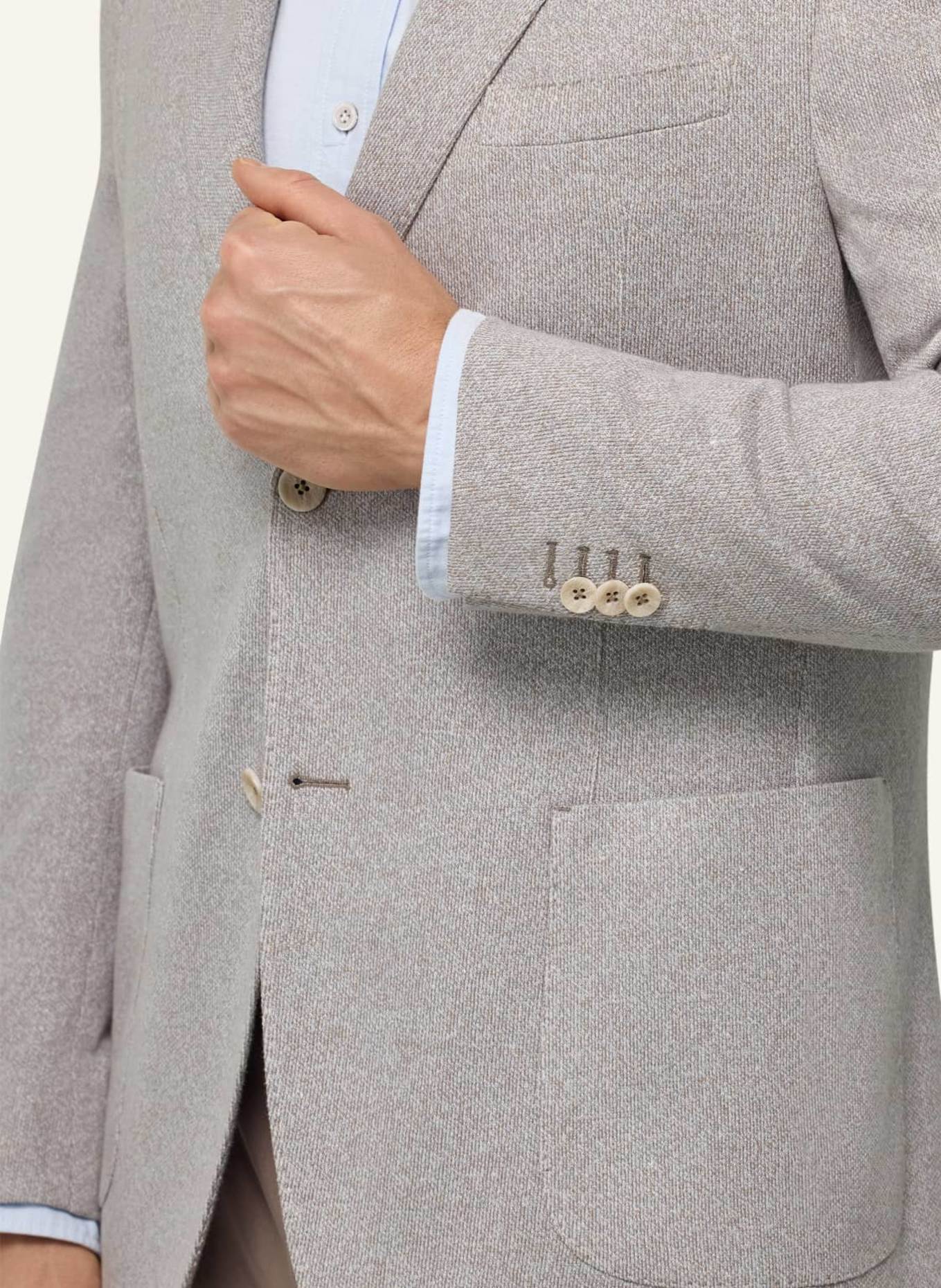 BOGGI MILANO Regular-Fit Blazer: LIGHT GRAY