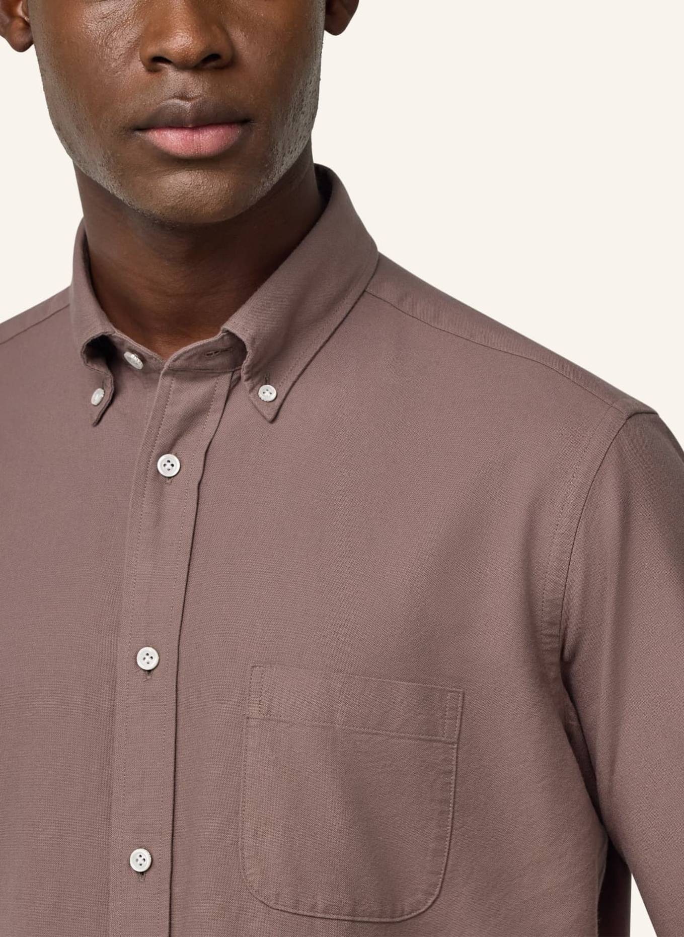 BOGGI MILANO Oxfordhemd Regular Fit: GRAU