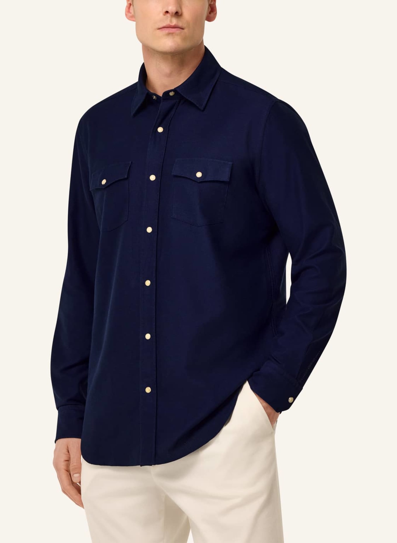 BOGGI MILANO Hemd Regular Fit: BLAU