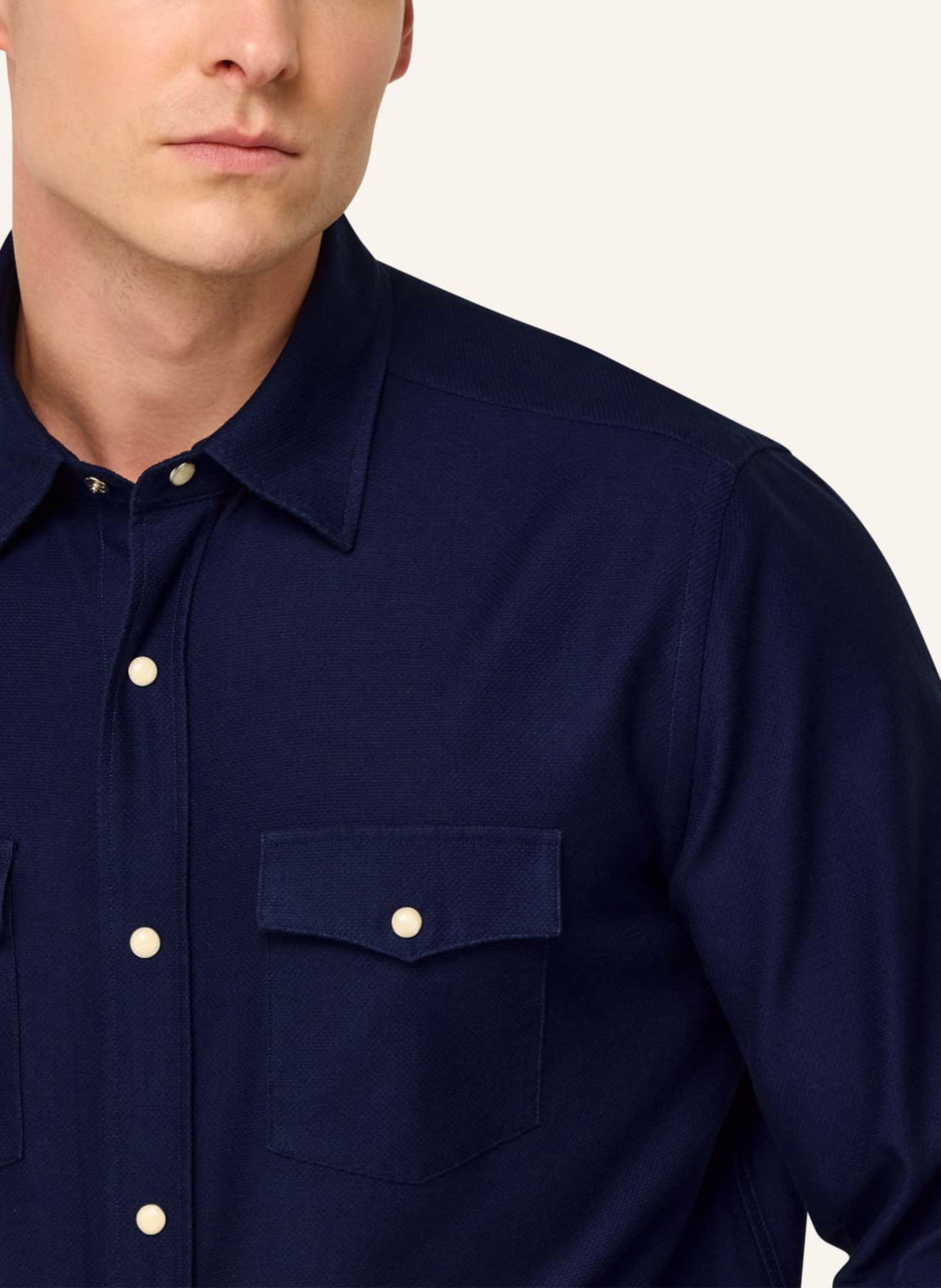 BOGGI MILANO Hemd Regular Fit: BLAU