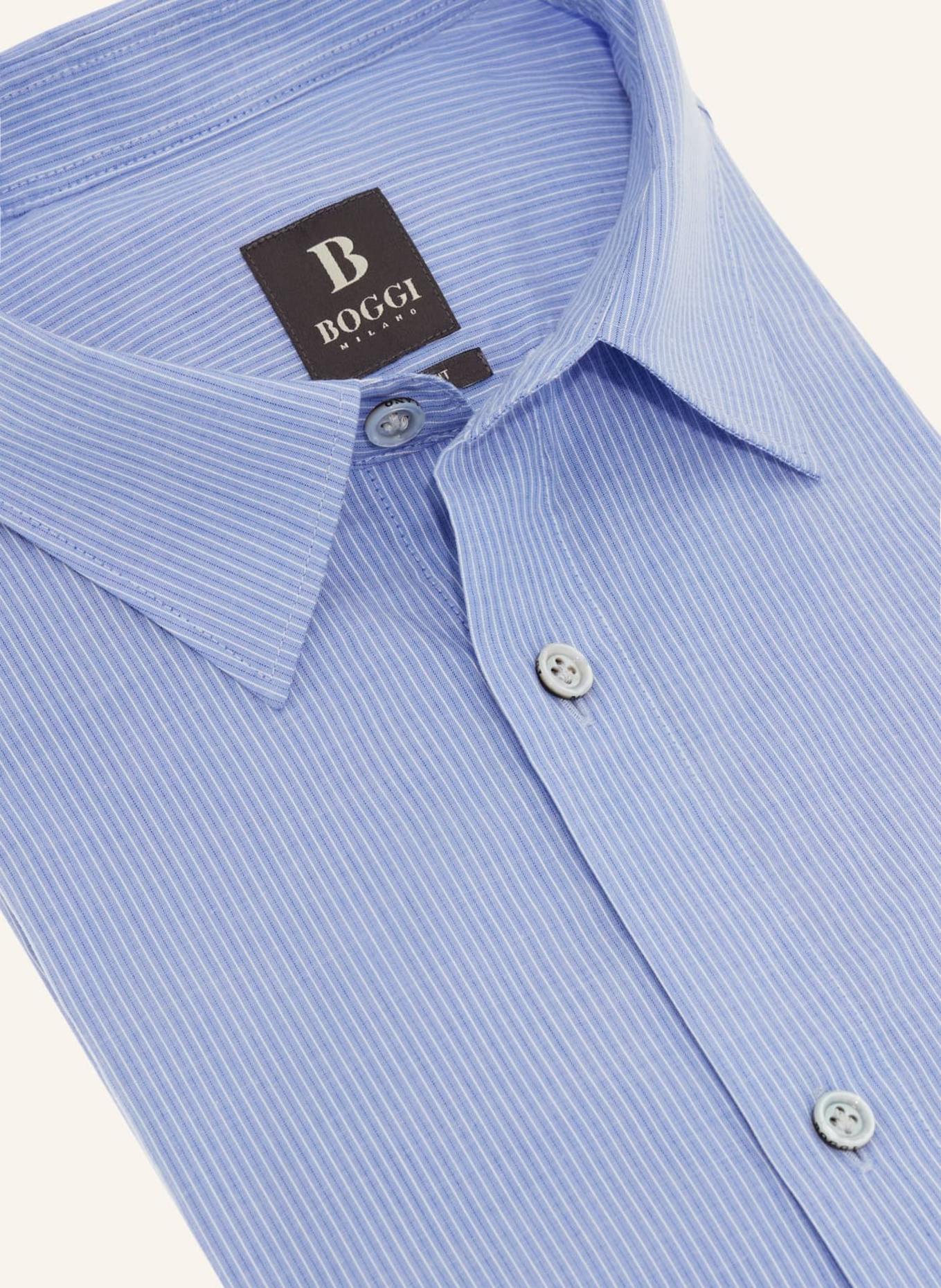 BOGGI MILANO Hemd Regular Fit: HELLBLAU