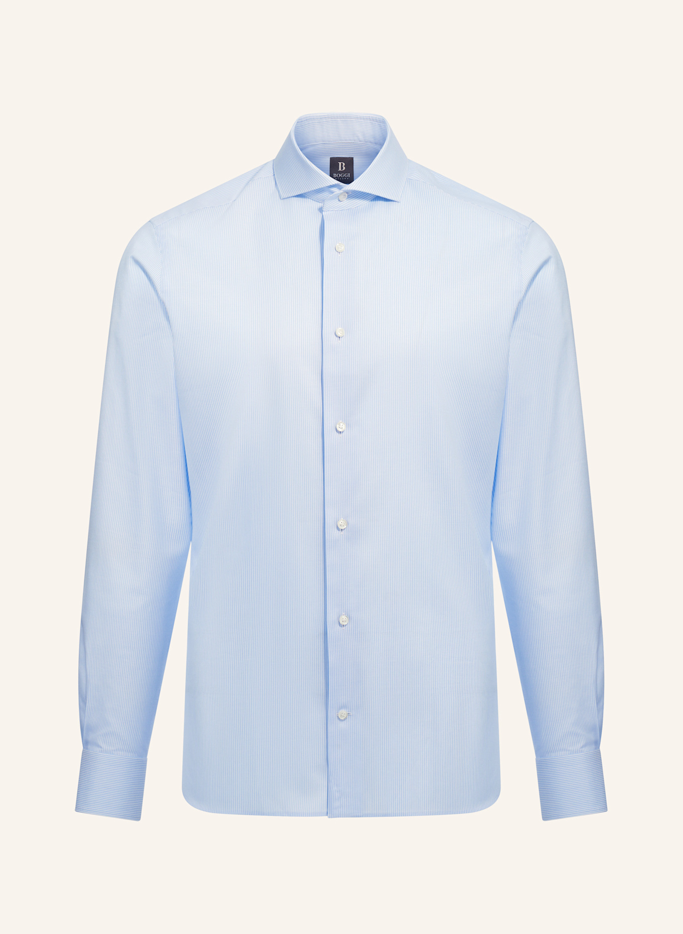 BOGGI MILANO Hemd Slim Fit: LICHTBLAUW