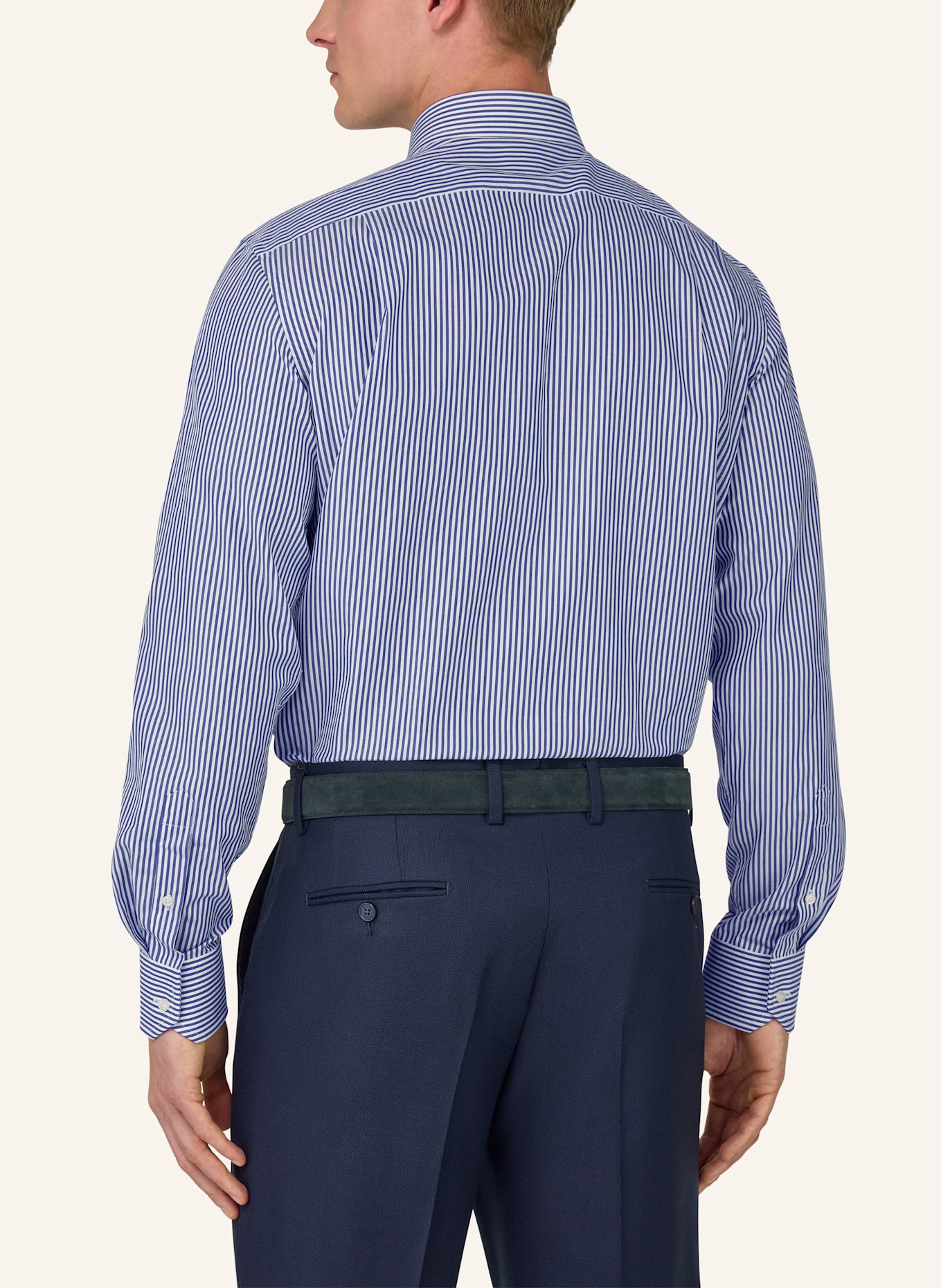 BOGGI MILANO Hemd Regular Fit: BLAUW