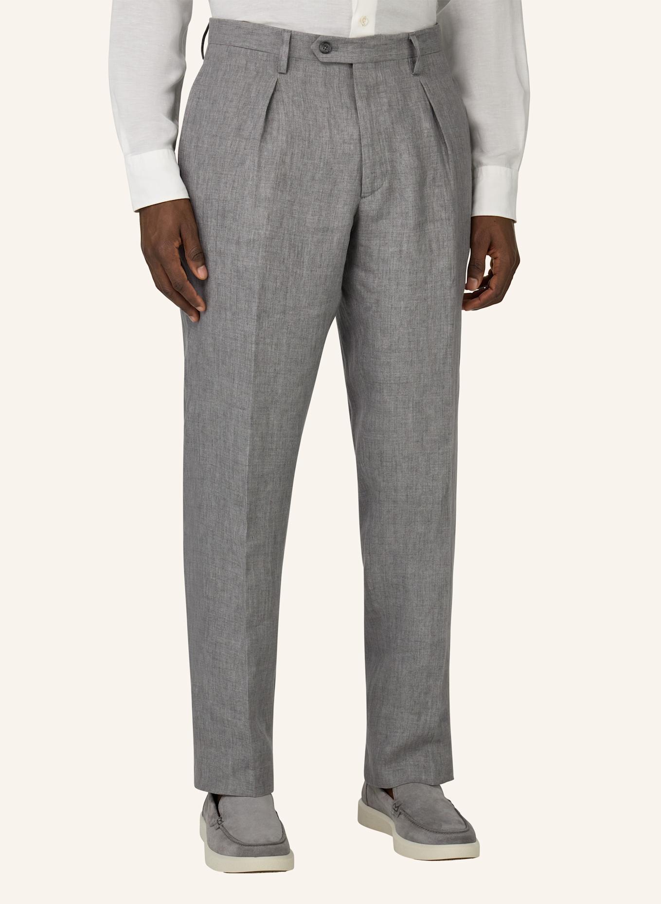 BOGGI MILANO Leinenhose: GRIJS