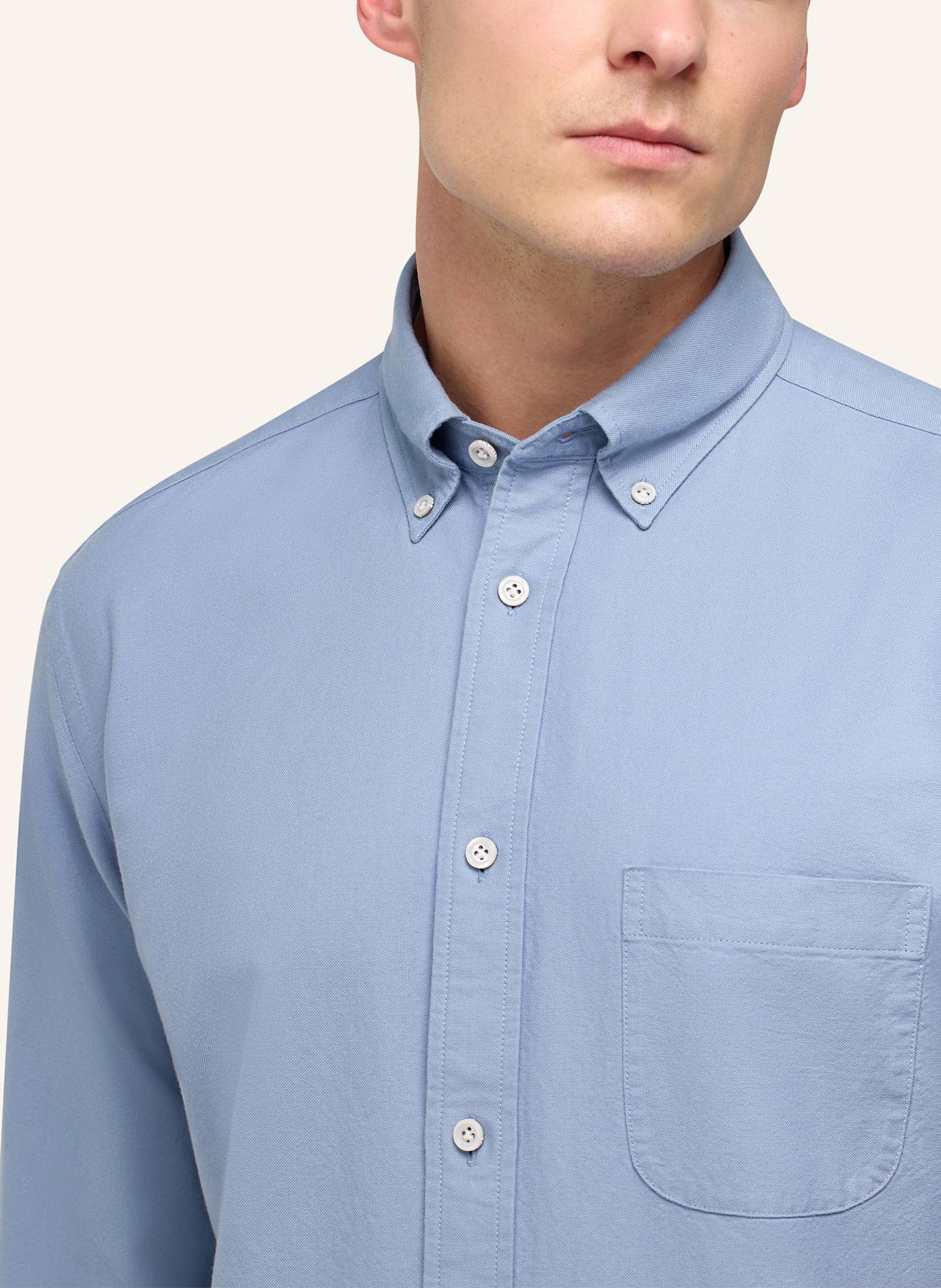 BOGGI MILANO Oxfordhemd Regular Fit: HELLBLAU