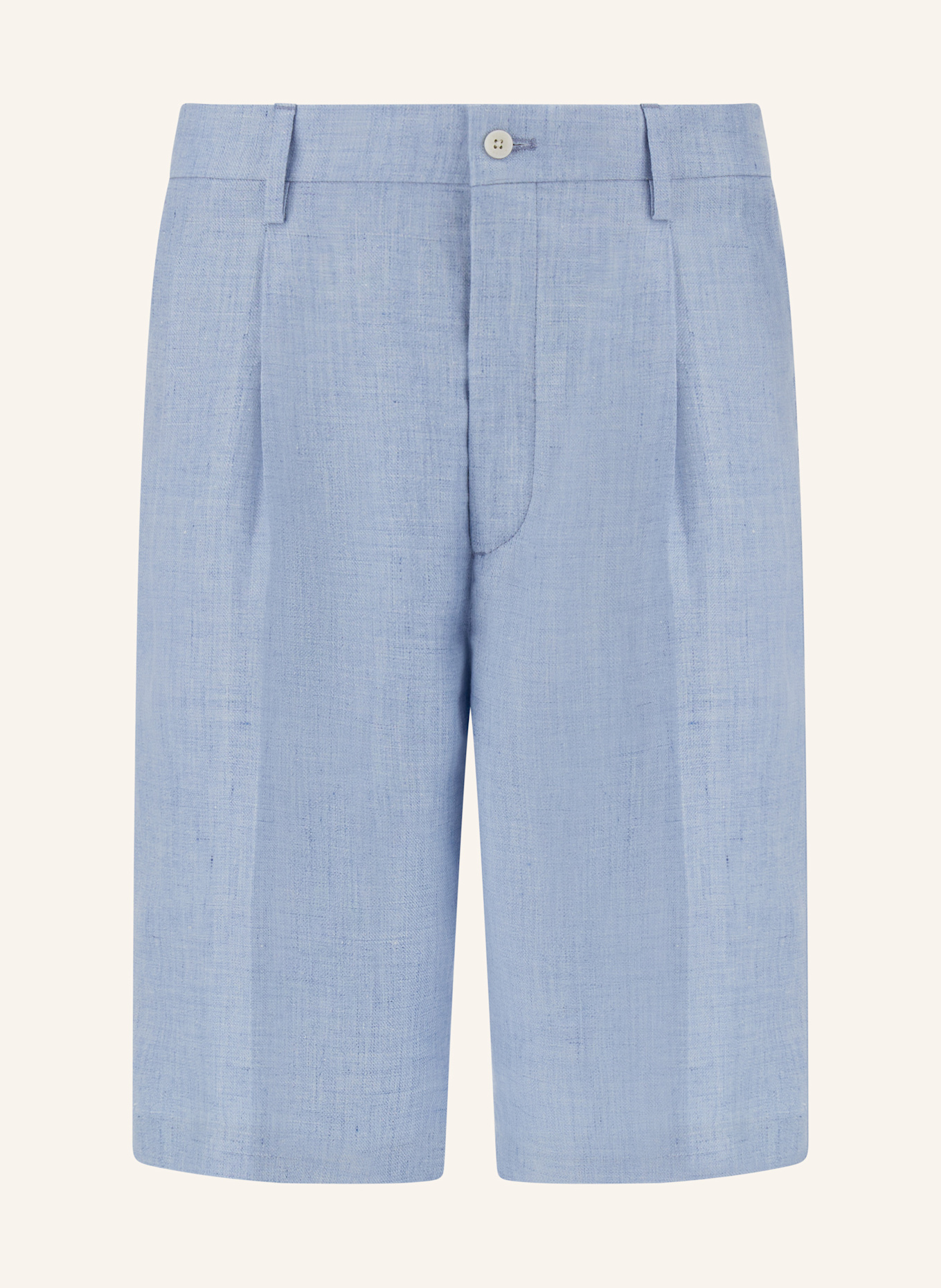 BOGGI MILANO Leinenshorts: HELLBLAU