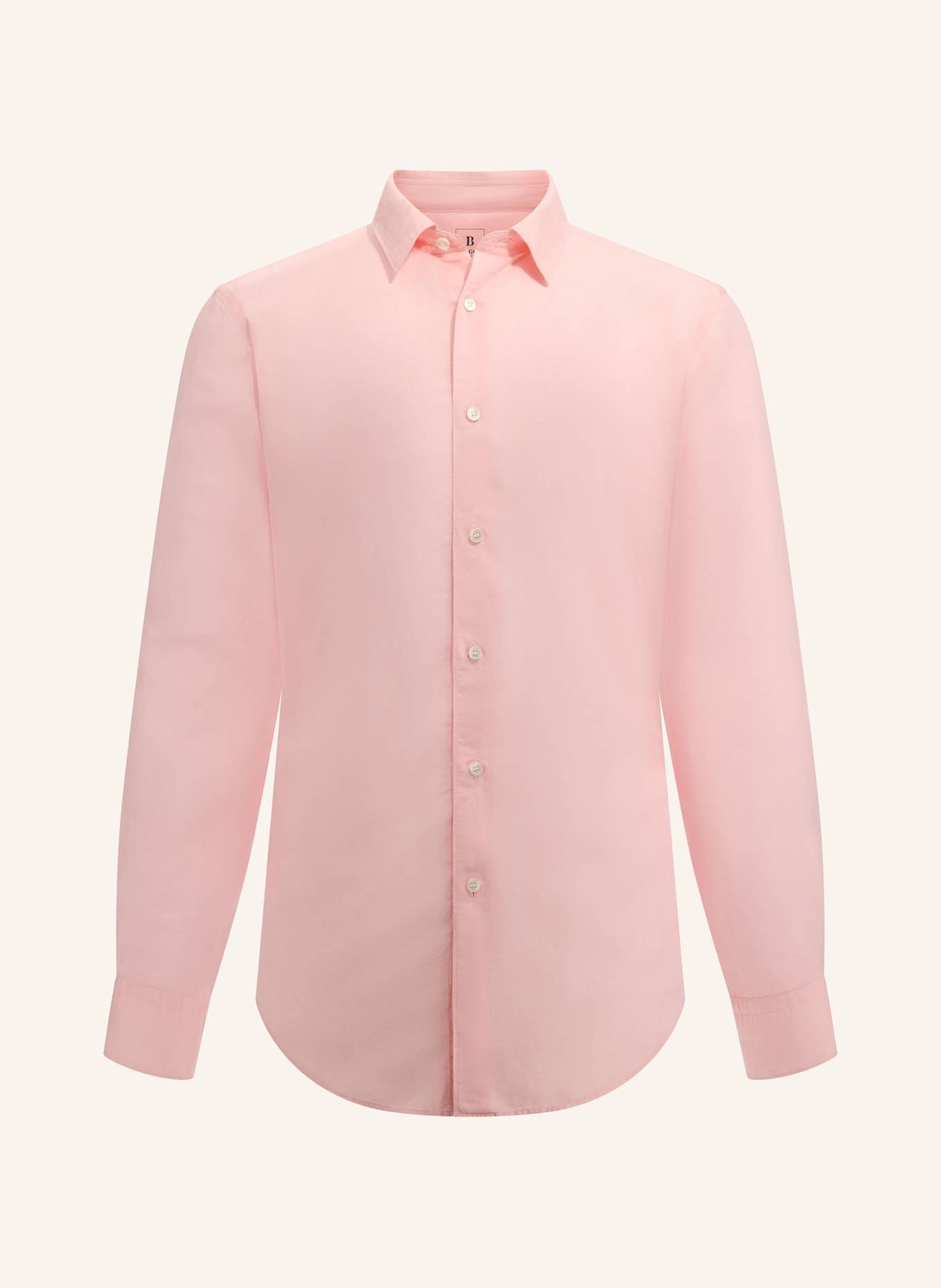 BOGGI MILANO Hemd Regular Fit mit Leinen: ROZE