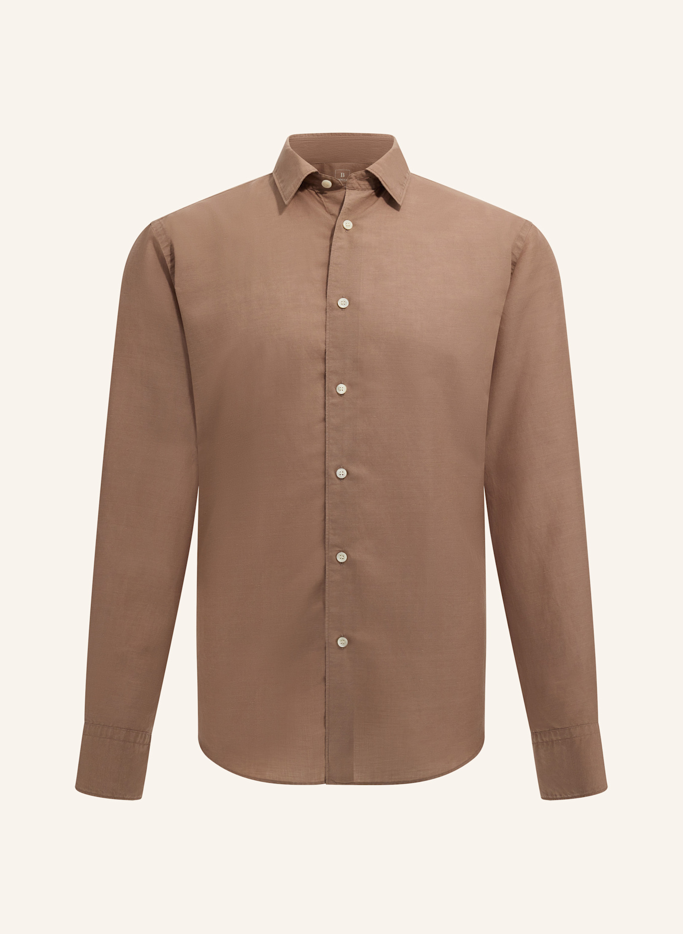 BOGGI MILANO Hemd Regular Fit mit Leinen: BRUIN