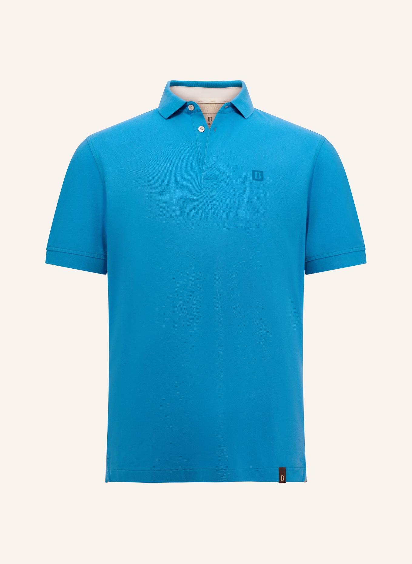 BOGGI MILANO Piqué-Poloshirt: BLAU