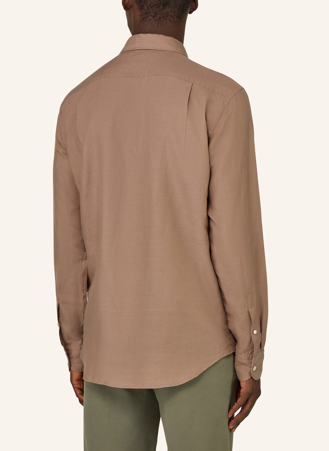 BOGGI MILANO Hemd Regular Fit mit Leinen: BRUIN