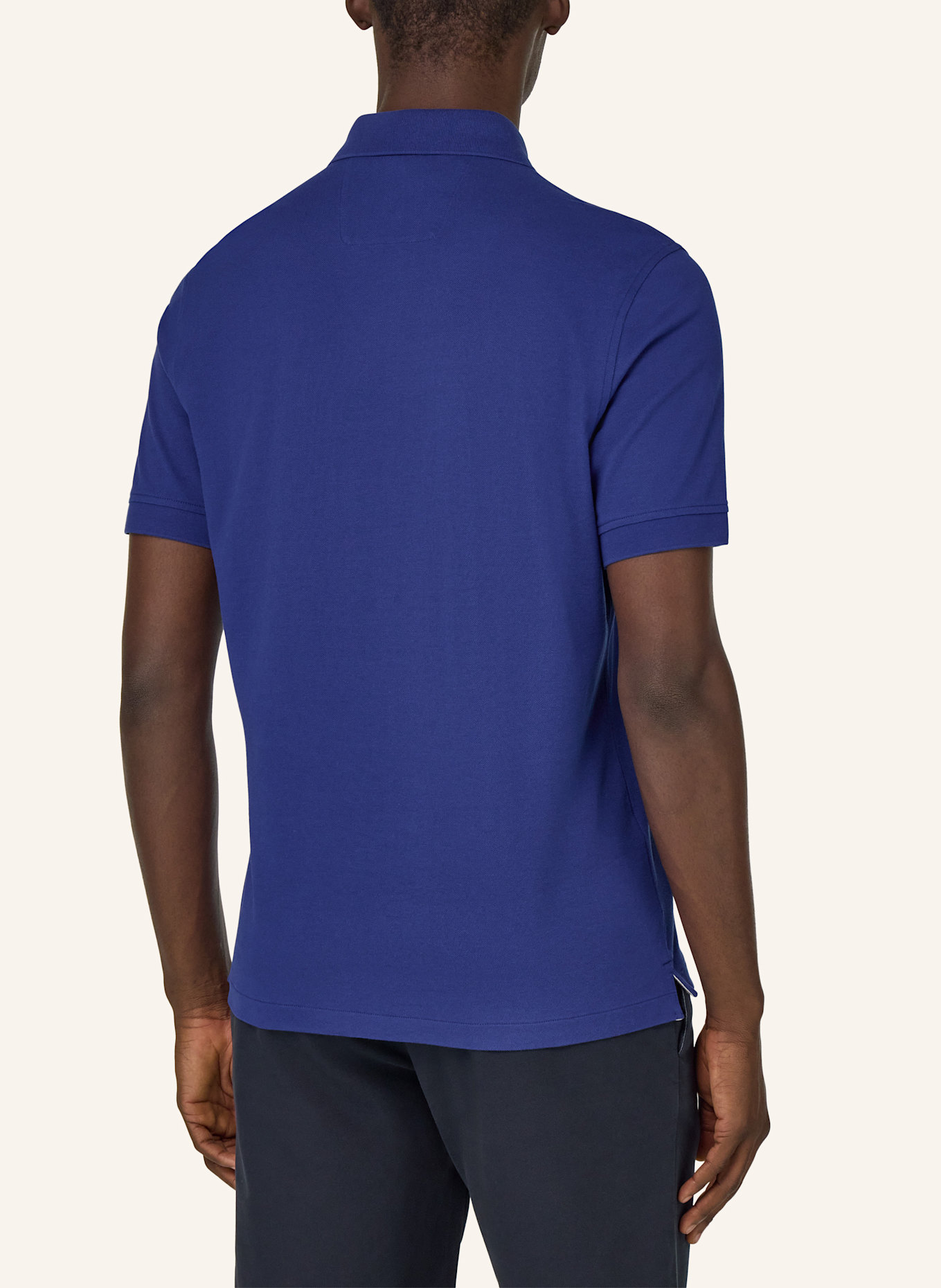 BOGGI MILANO Piqué-Poloshirt: BLAU