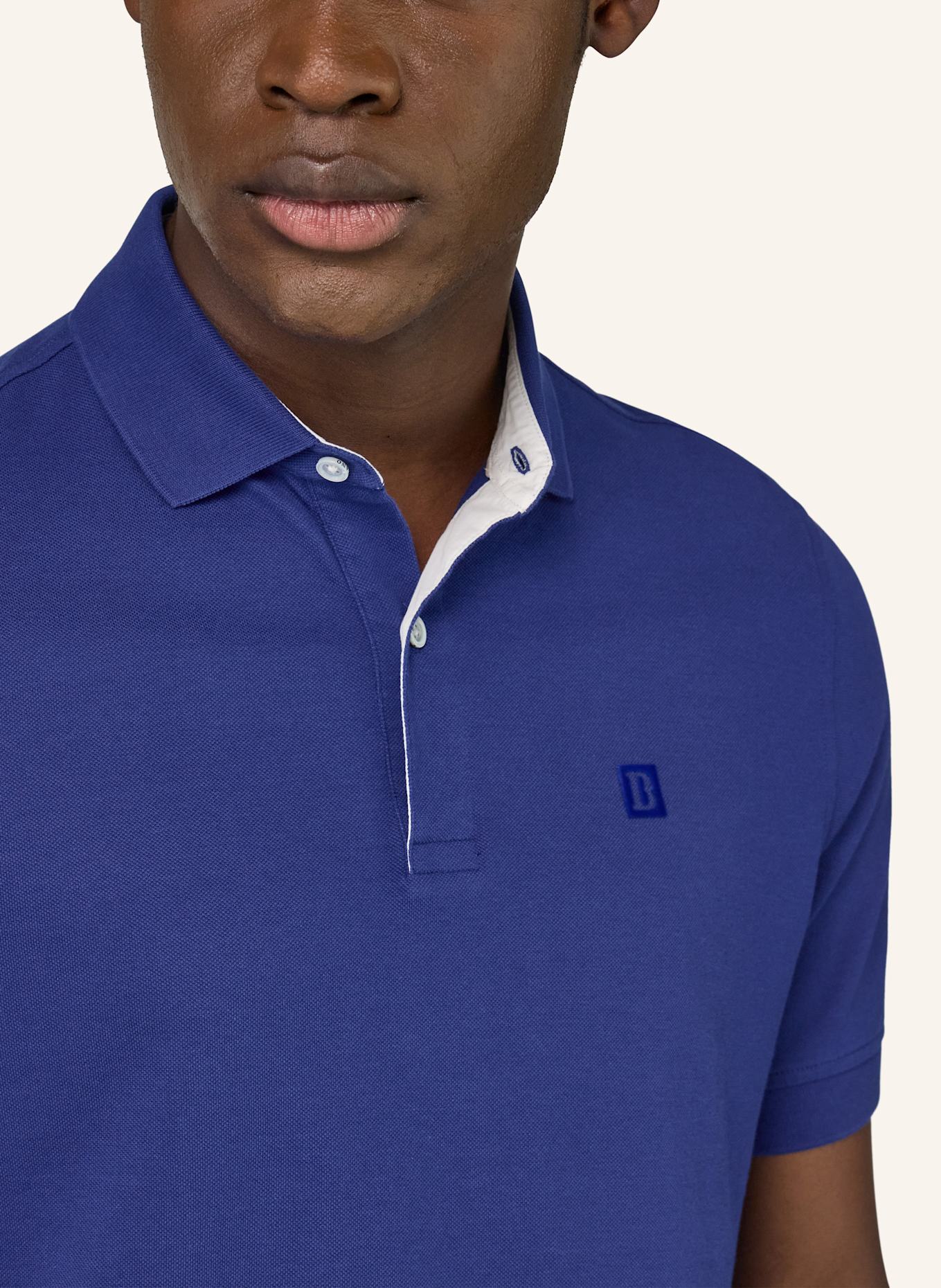 BOGGI MILANO Piqué-Poloshirt: BLAU