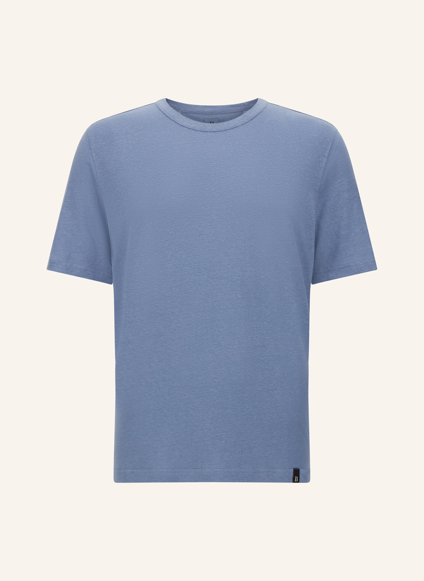 BOGGI MILANO T-Shirt aus Leinen: HELLBLAU