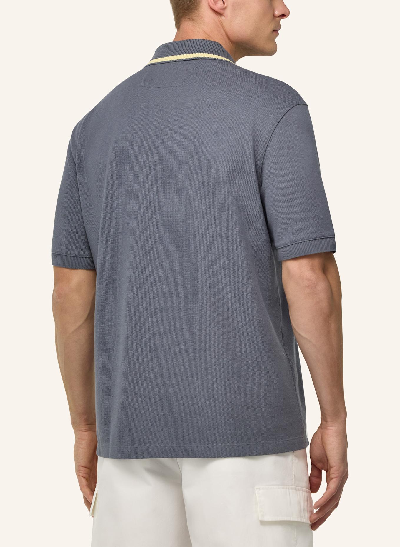 BOGGI MILANO Piqué Polo Shirt: GRAY