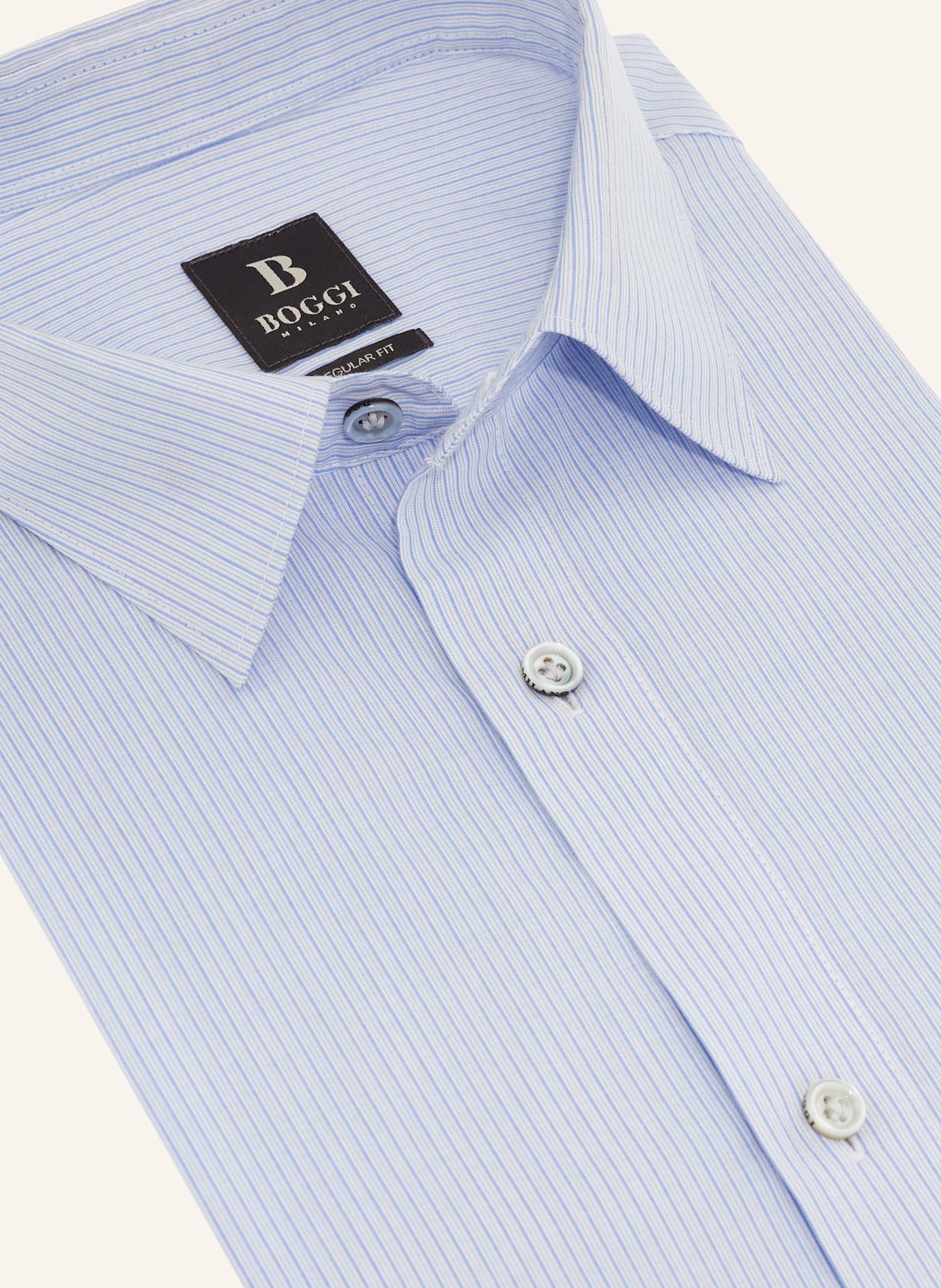 BOGGI MILANO Hemd Regular Fit: HELLBLAU
