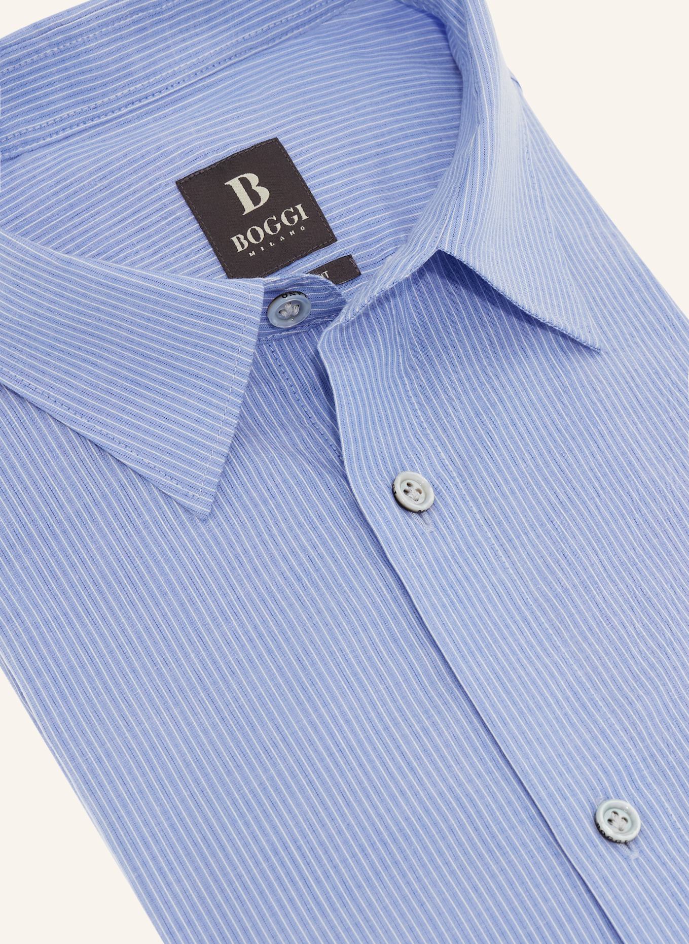 BOGGI MILANO Hemd Regular Fit: HELLBLAU