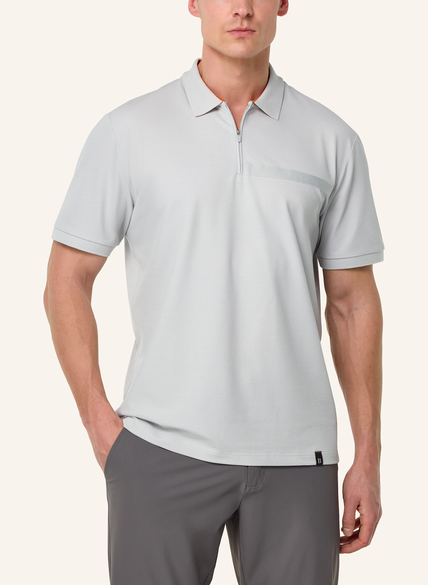 BOGGI MILANO Piqué Polo Shirt: WHITE