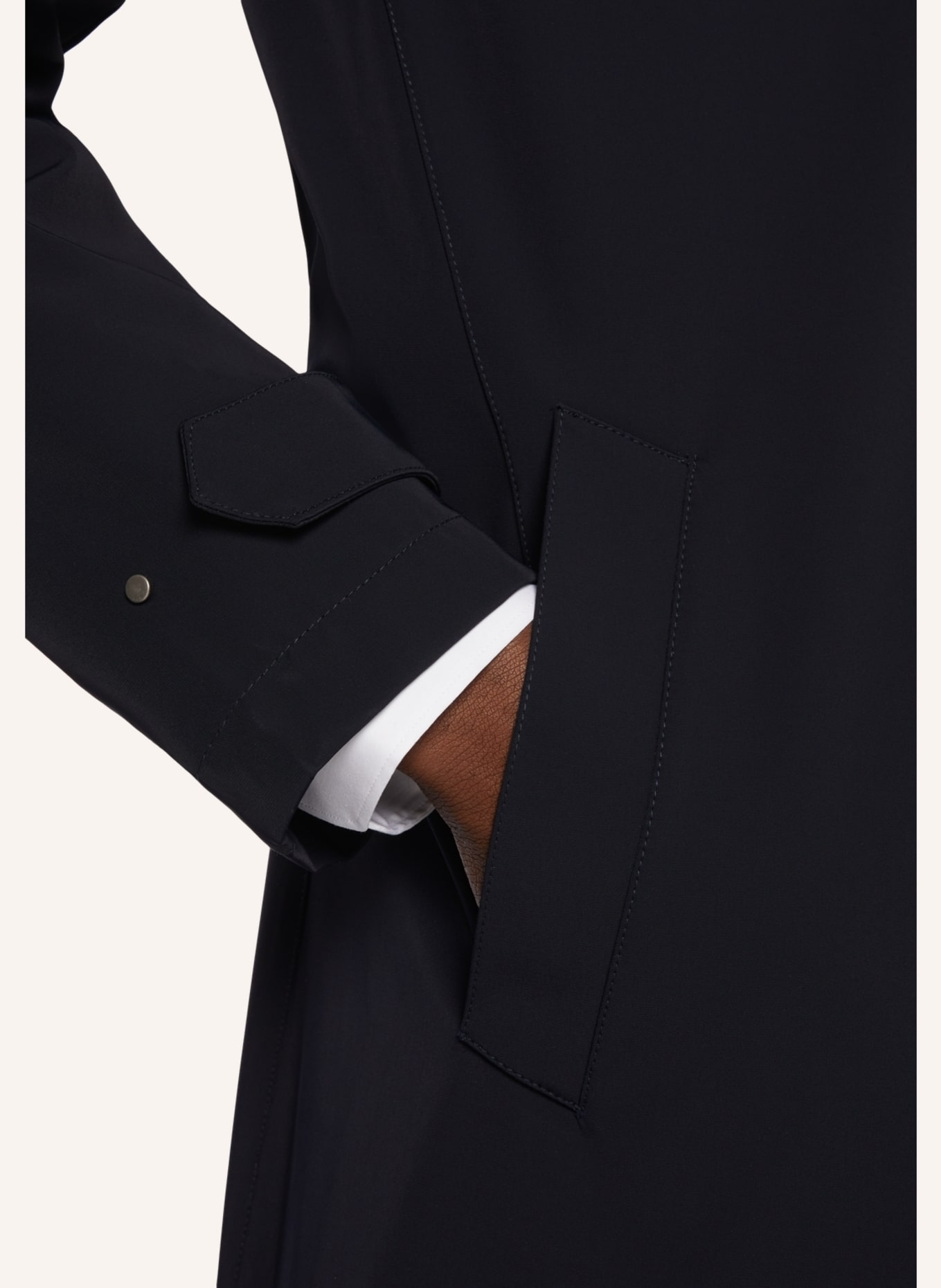 BOGGI MILANO Regenmantel: BLAU