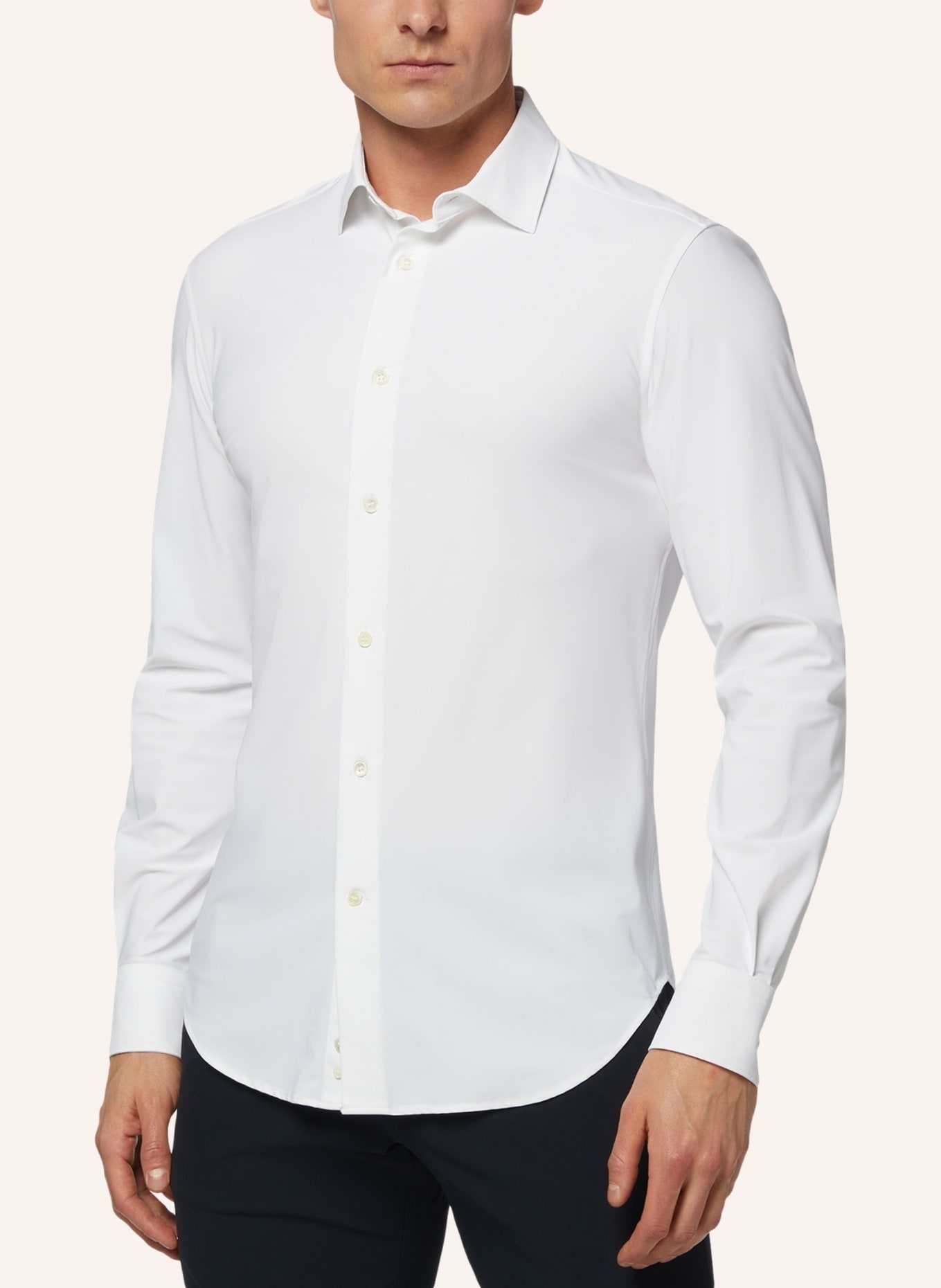 BOGGI MILANO Hemd Slim Fit: WEISS