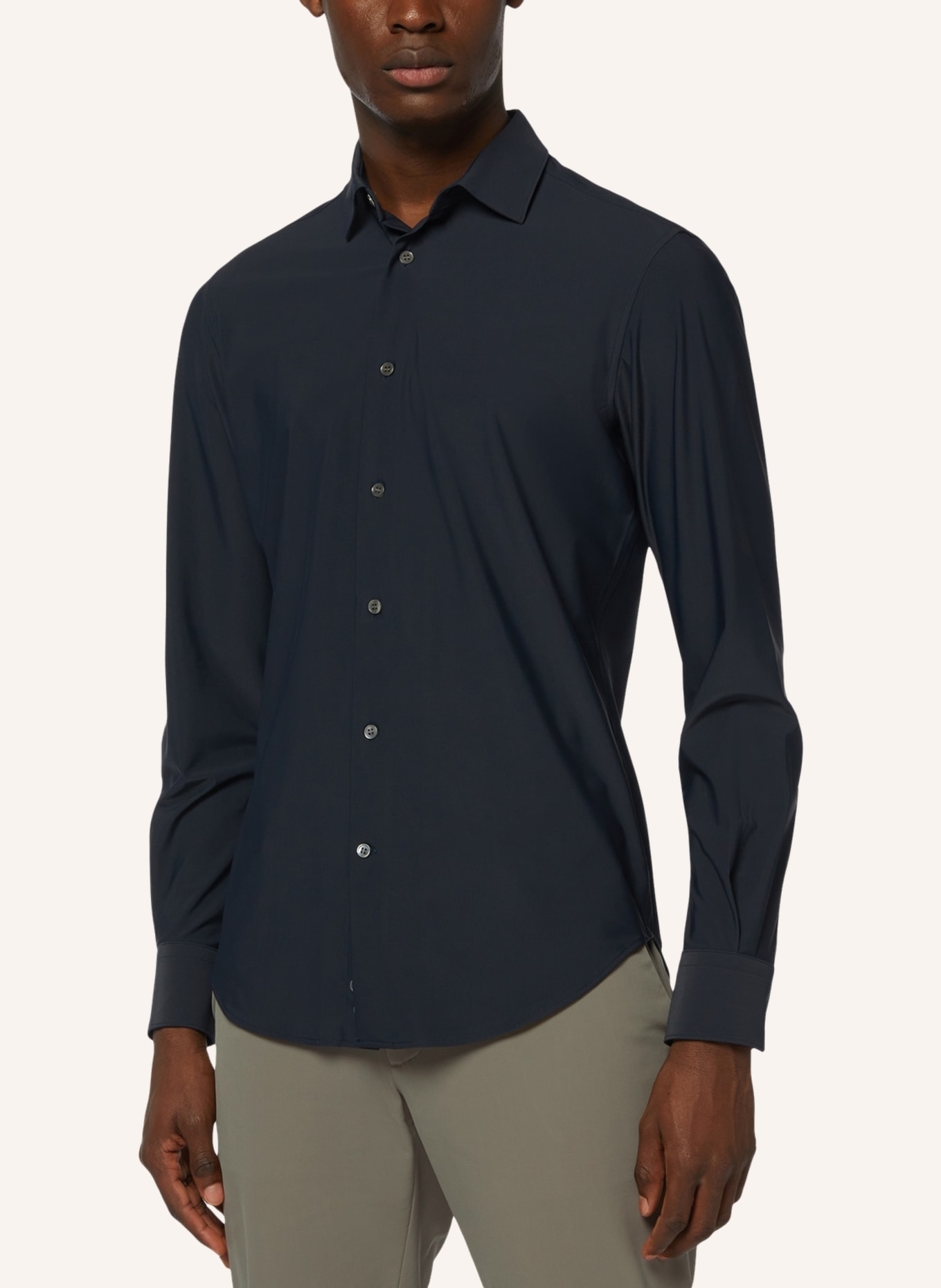 BOGGI MILANO Hemd Slim Fit: BLAU