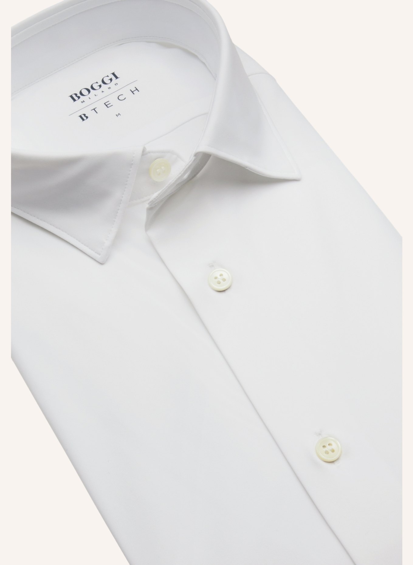 BOGGI MILANO Hemd Slim Fit: WEISS