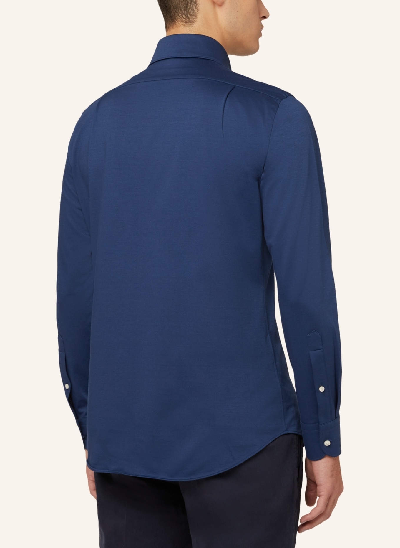 BOGGI MILANO Jerseyhemd Regular Fit: BLAU