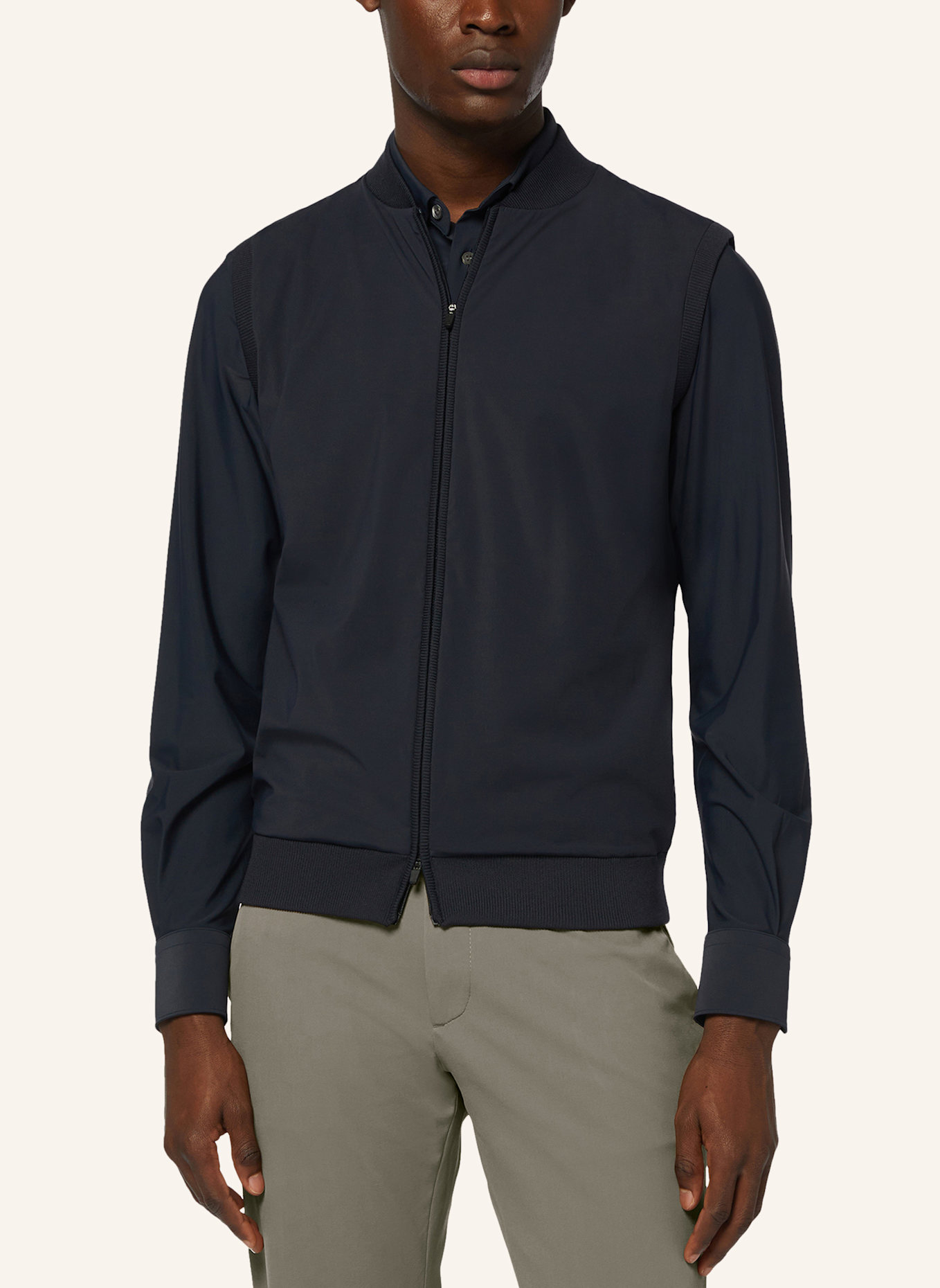 BOGGI MILANO Bodywarmer: BLAUW