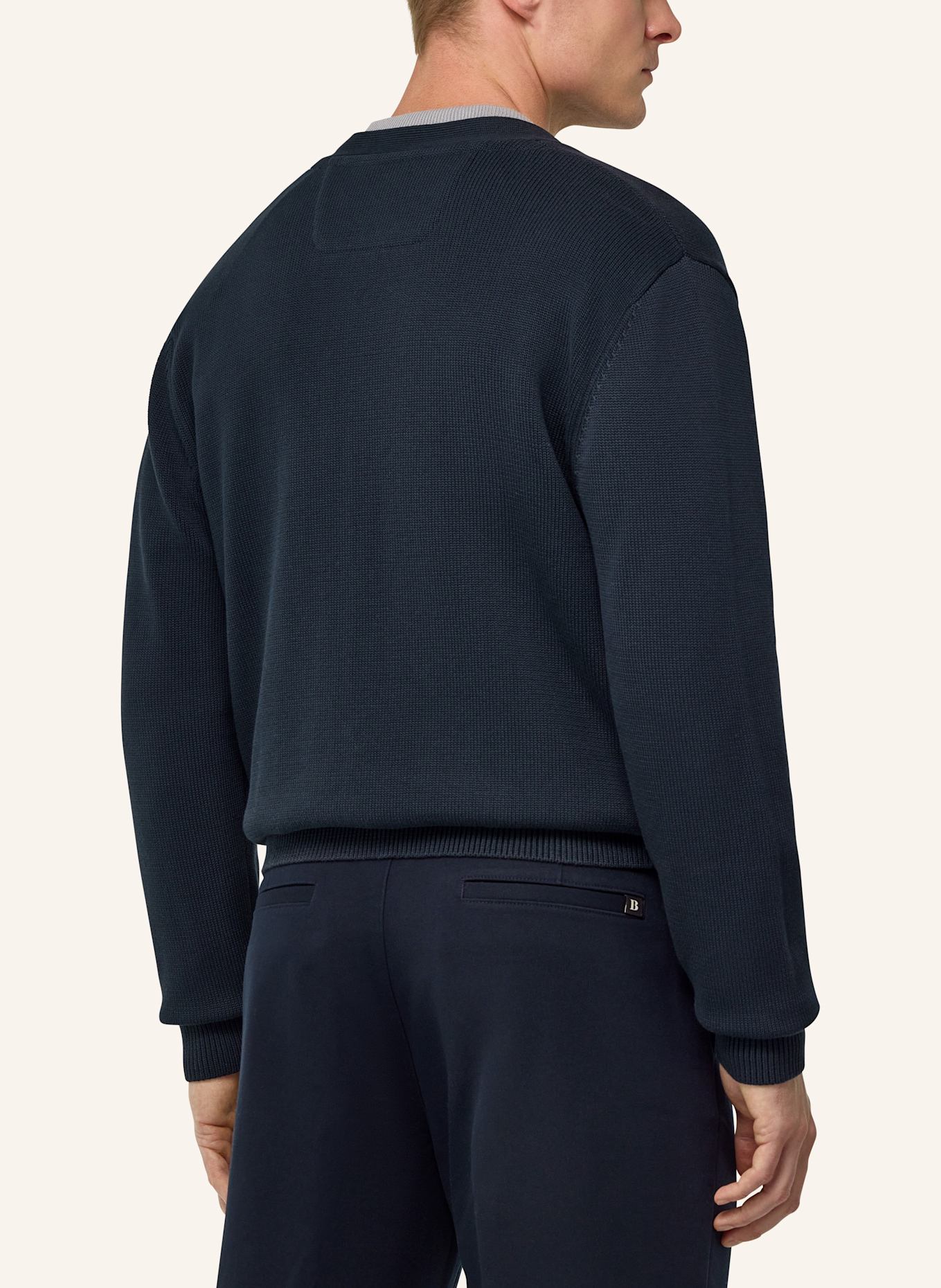 BOGGI MILANO Strickjacke: BLAU