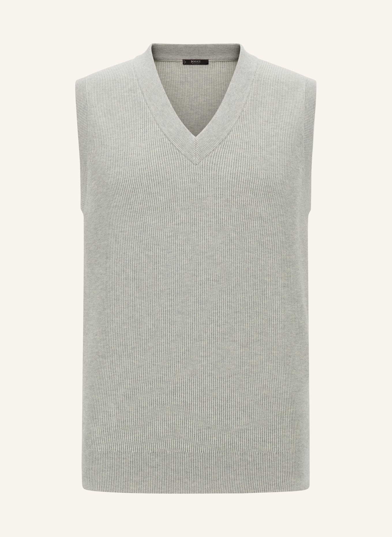 BOGGI MILANO sleeveless sweater: GRAY