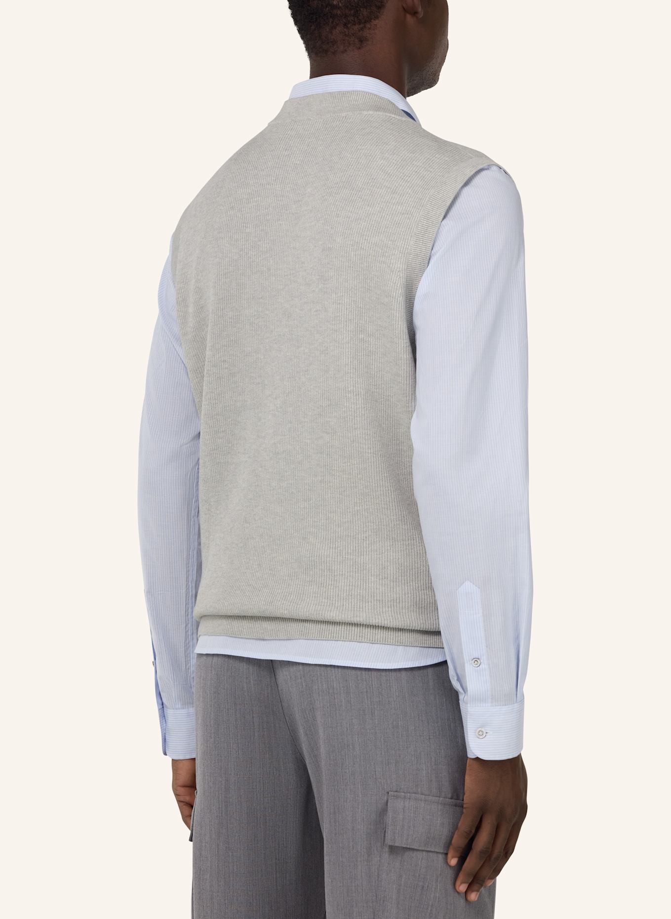BOGGI MILANO sleeveless sweater: GRAY
