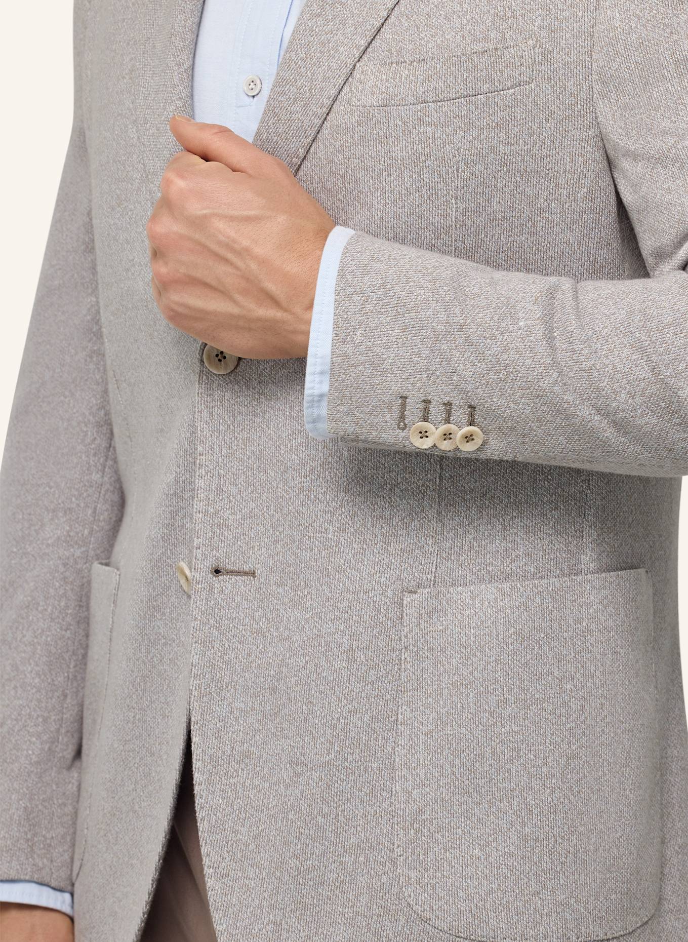 BOGGI MILANO Regular-Fit Blazer: LIGHT GRAY