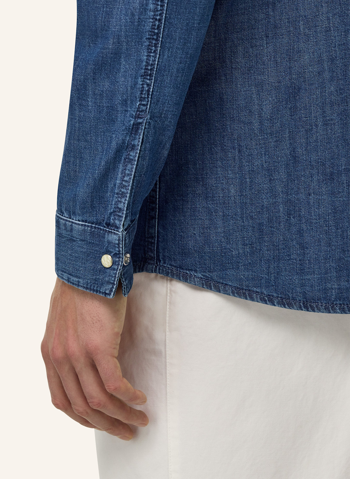 BOGGI MILANO Jeanshemd Regular Fit: BLAU