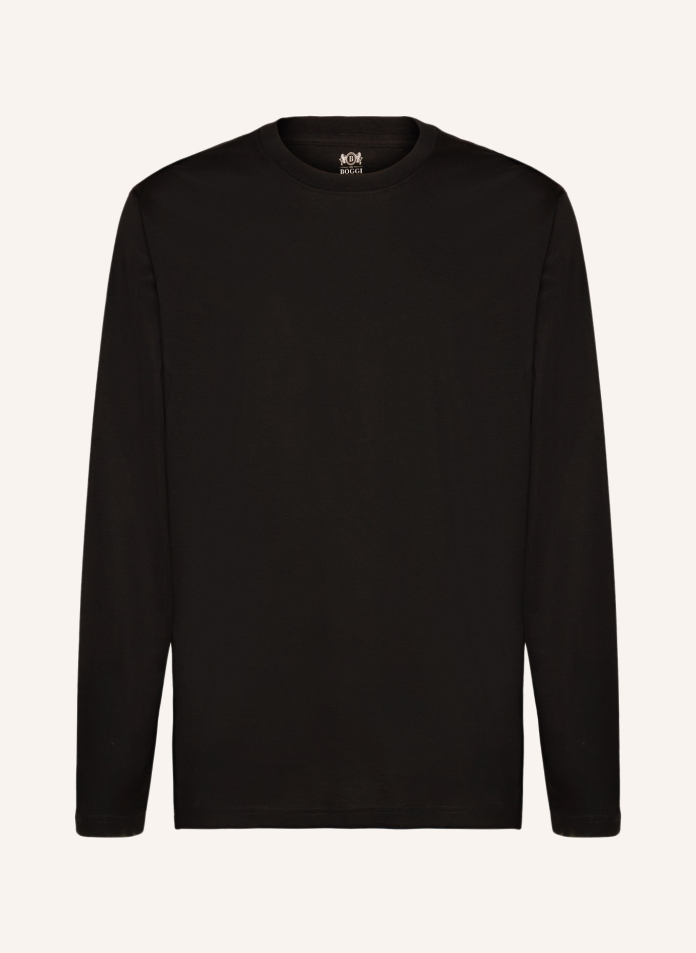BOGGI MILANO Longsleeve: SCHWARZ