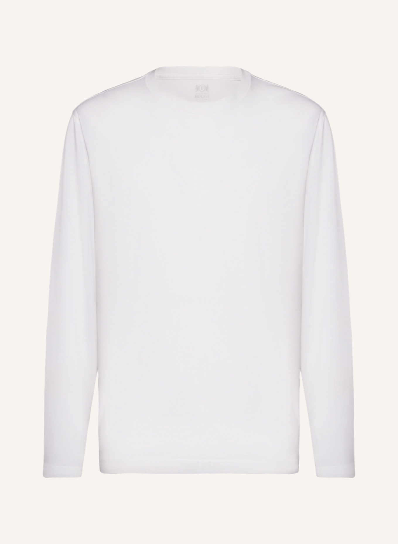 BOGGI MILANO Longsleeve: WEISS