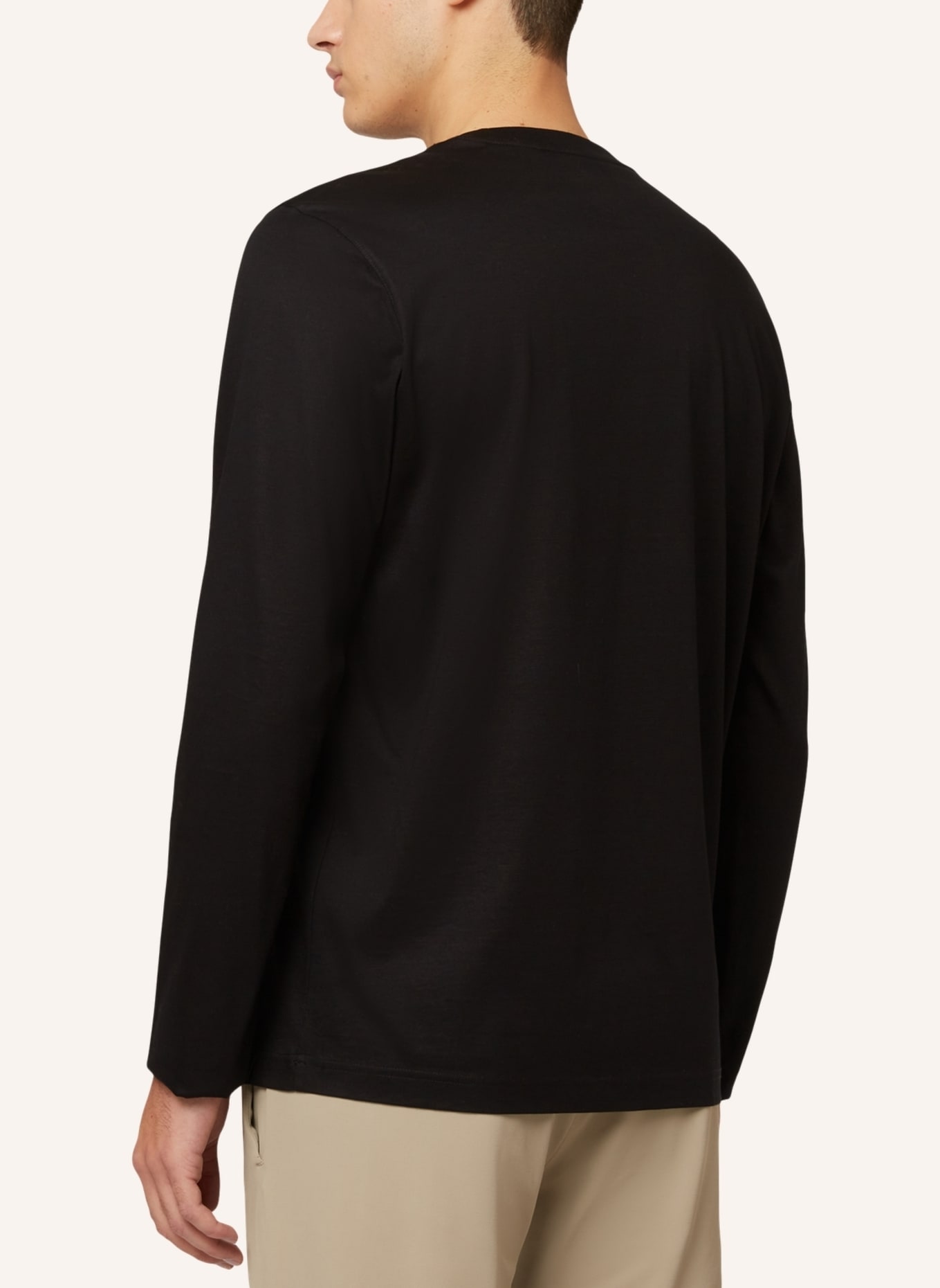 BOGGI MILANO Longsleeve: SCHWARZ