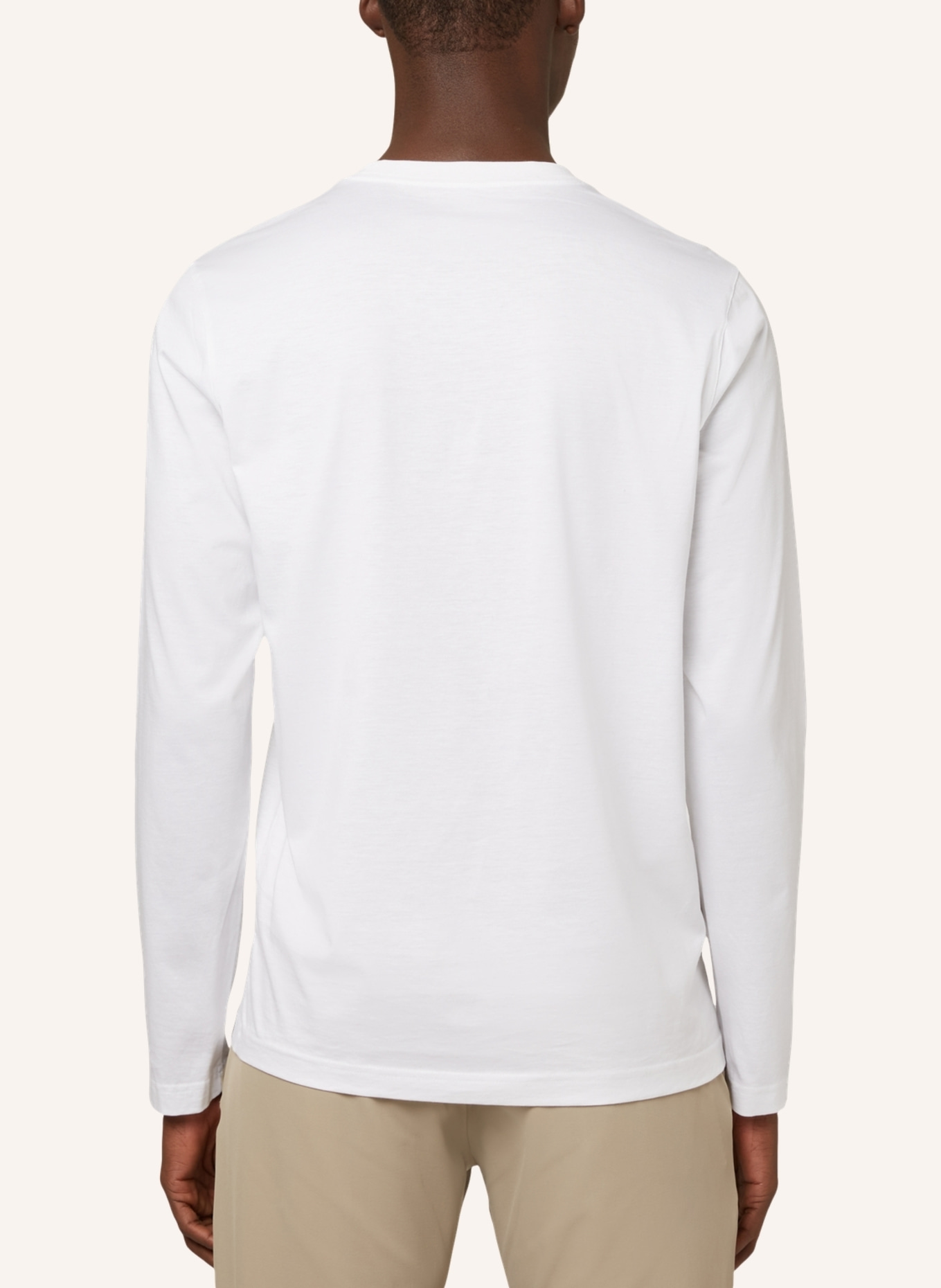 BOGGI MILANO Longsleeve: WEISS