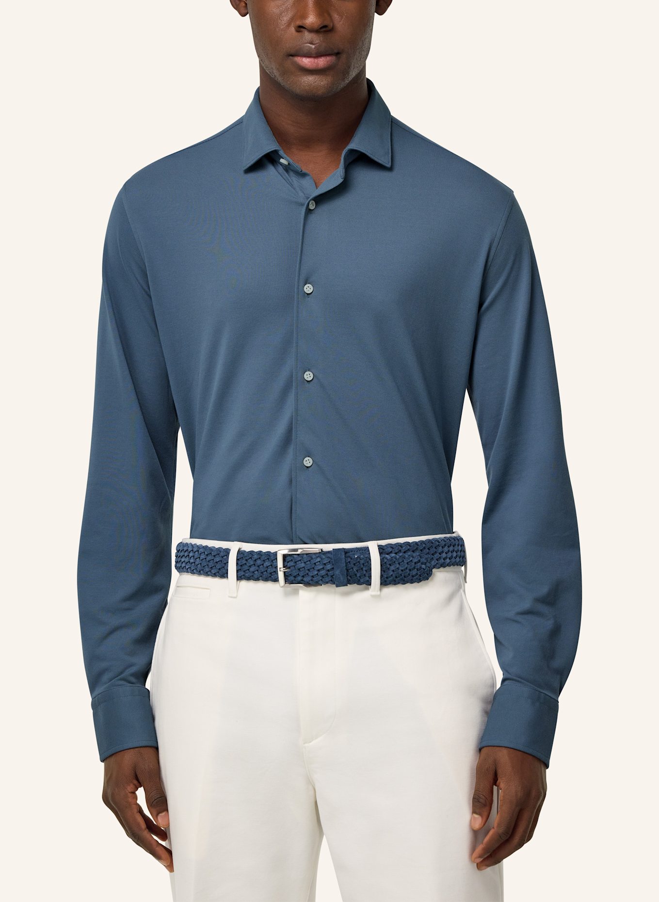 BOGGI MILANO Hemd Regular Fit: BLAU