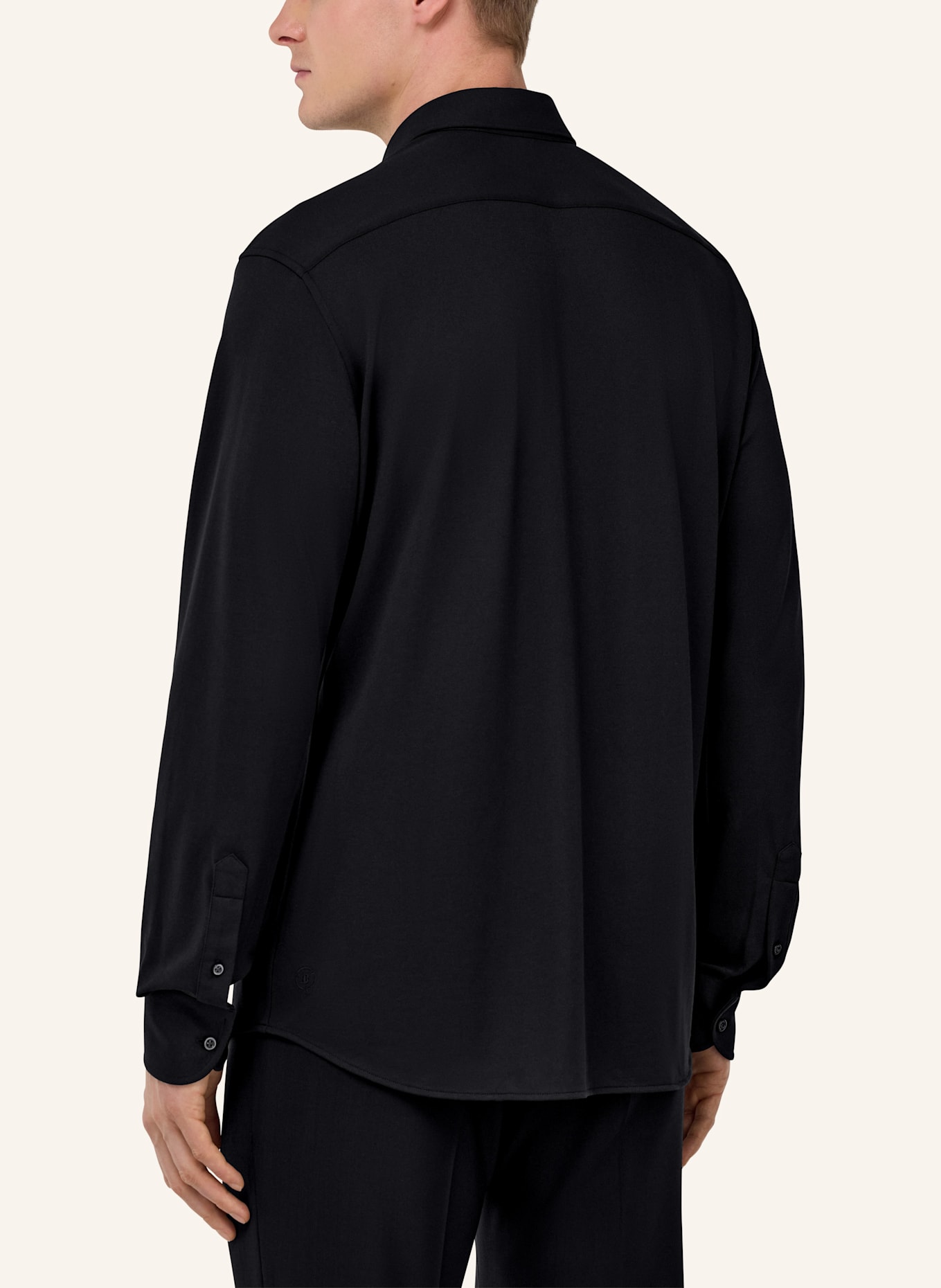 BOGGI MILANO Hemd Regular Fit: SCHWARZ