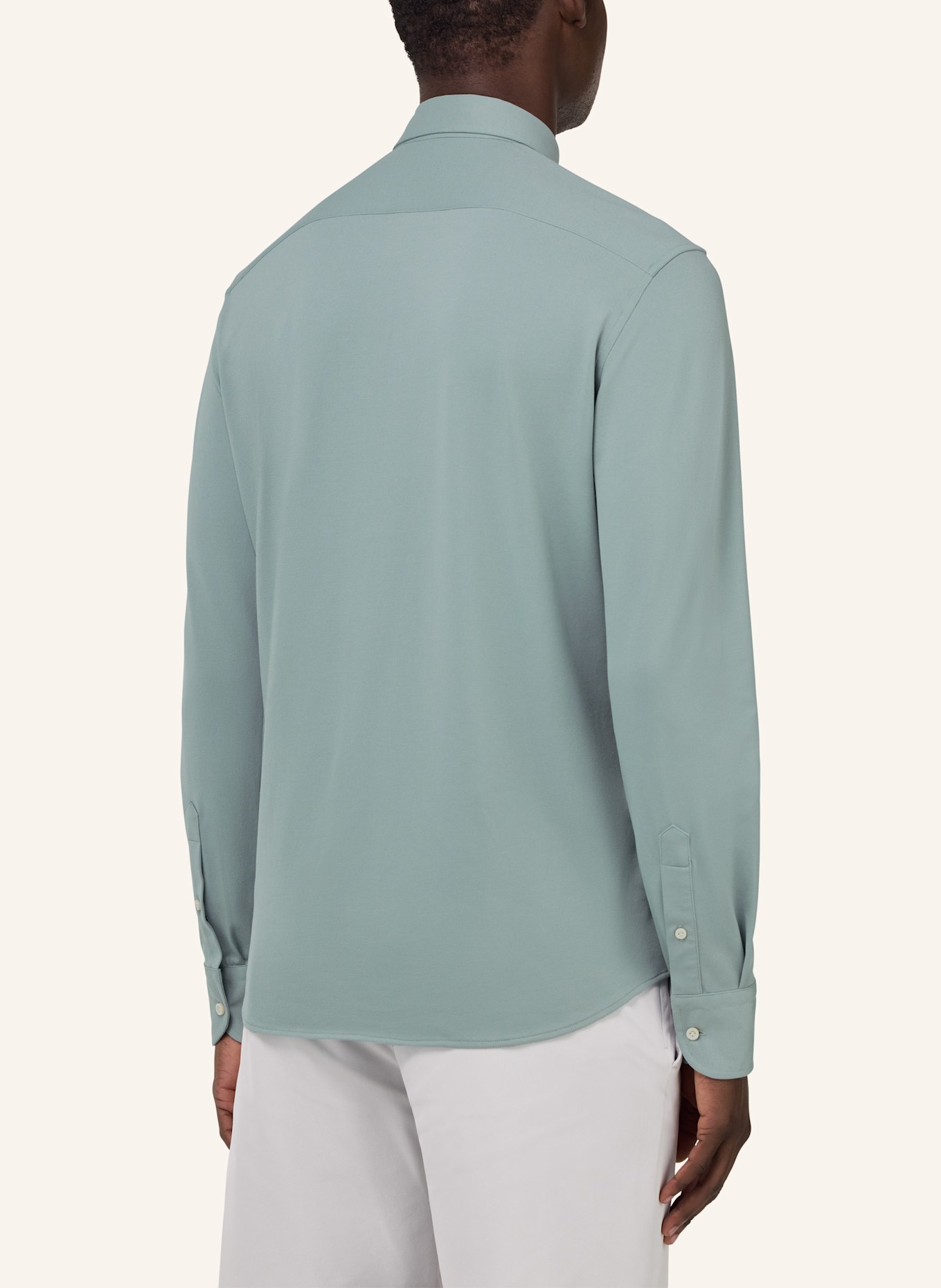 BOGGI MILANO Regular-Fit Shirt: LIGHT GREEN