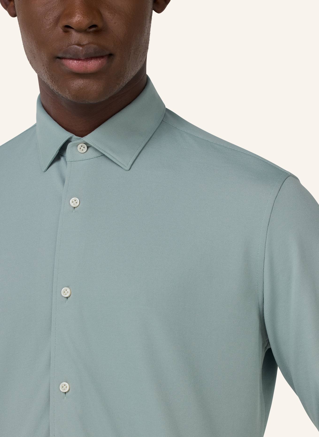 BOGGI MILANO Regular-Fit Shirt: LIGHT GREEN